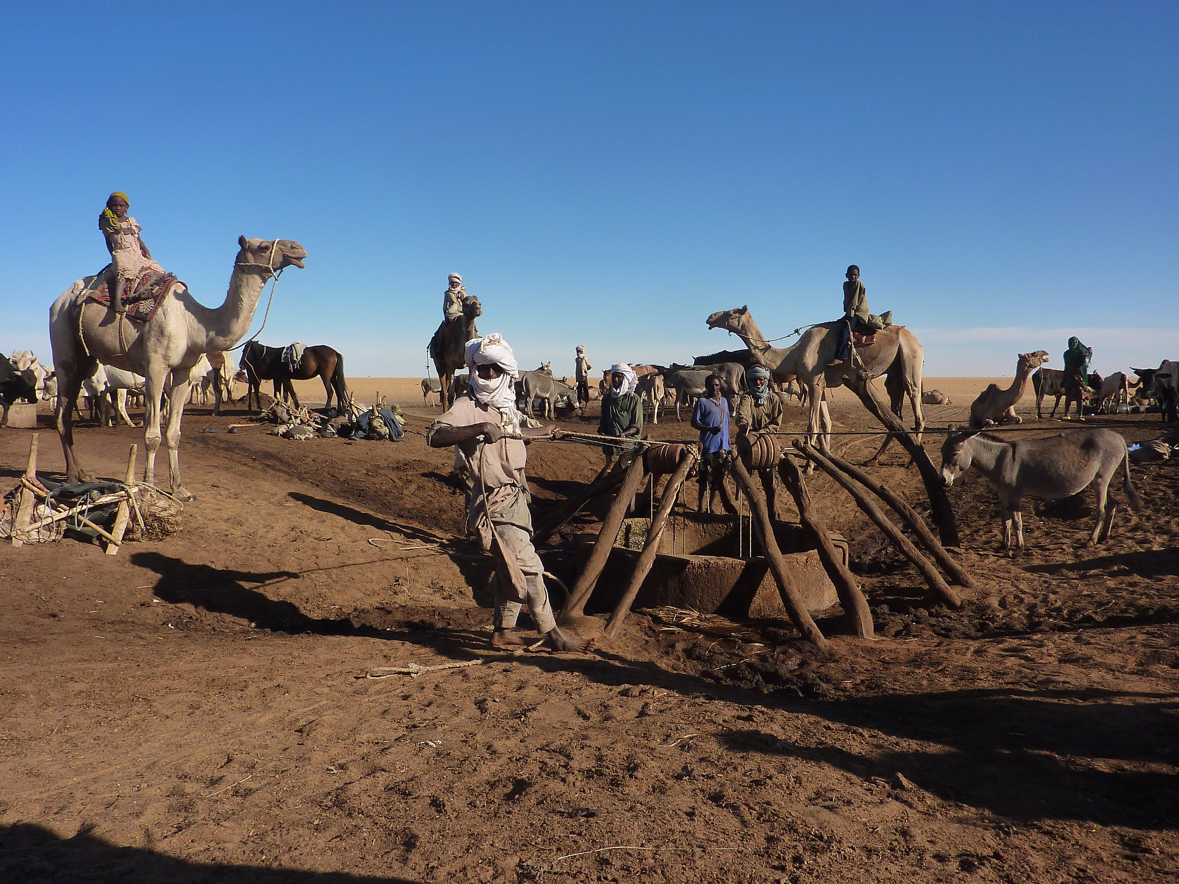 Well in the Tchadian desert