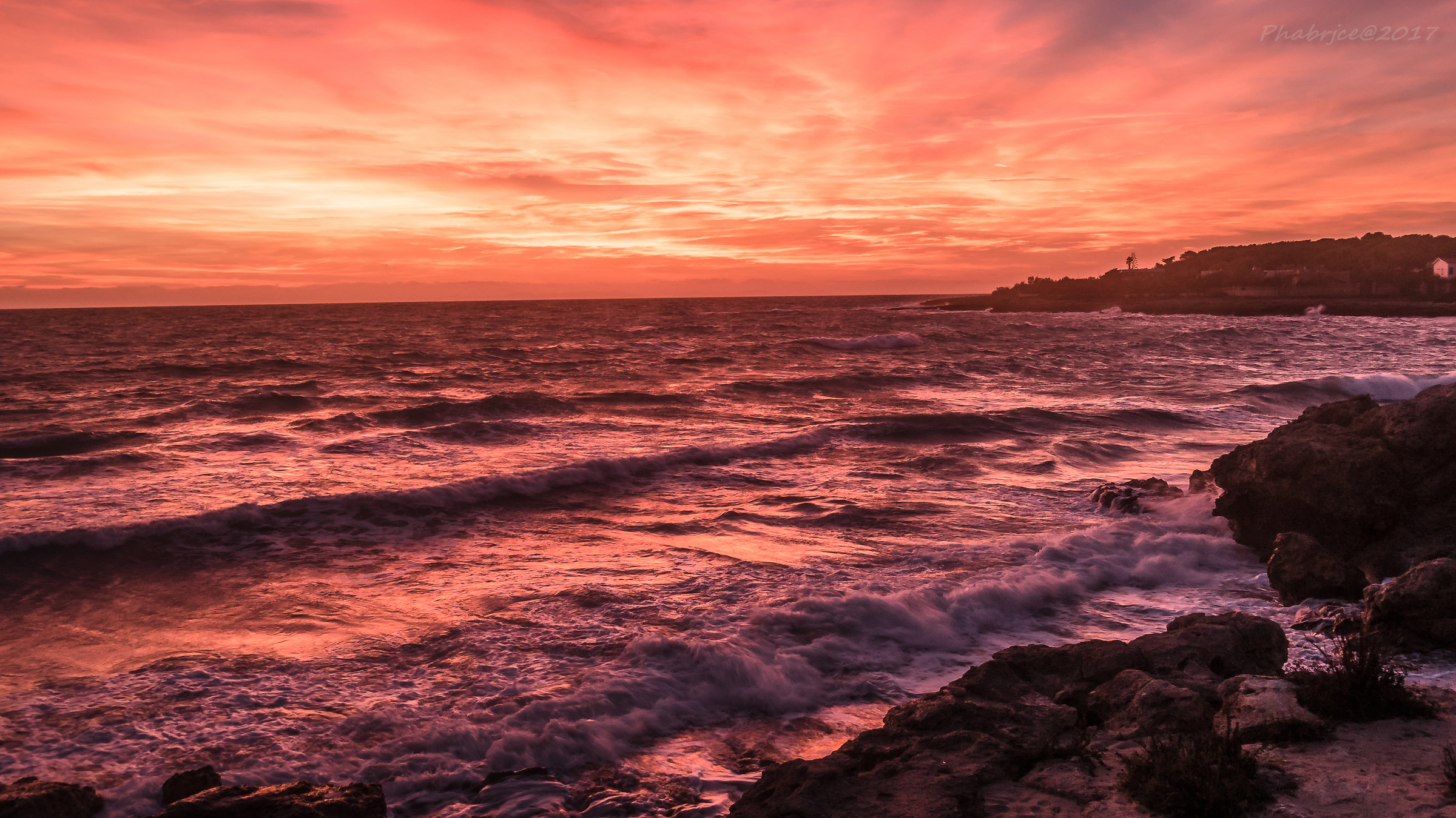 Tramonto di fine ottobre sul Golfo di Taranto