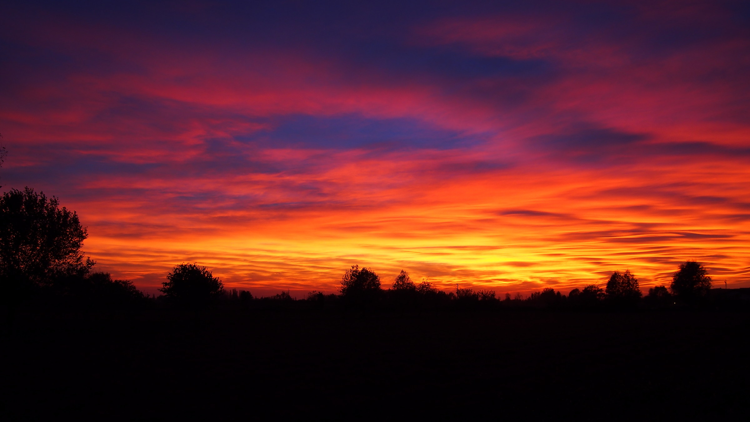 Sunset at Verolanuova