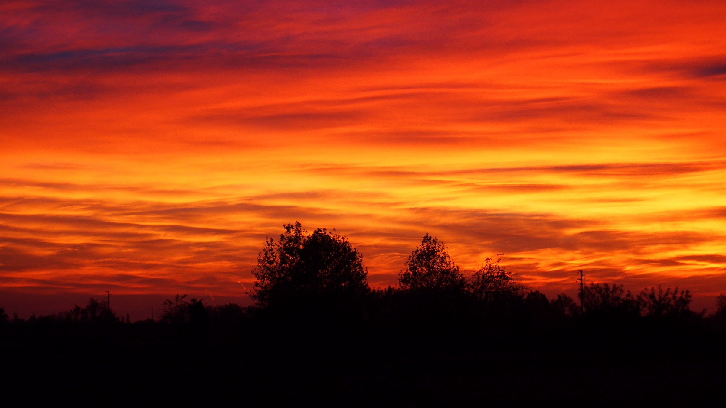 Sunset at Verolanuova
