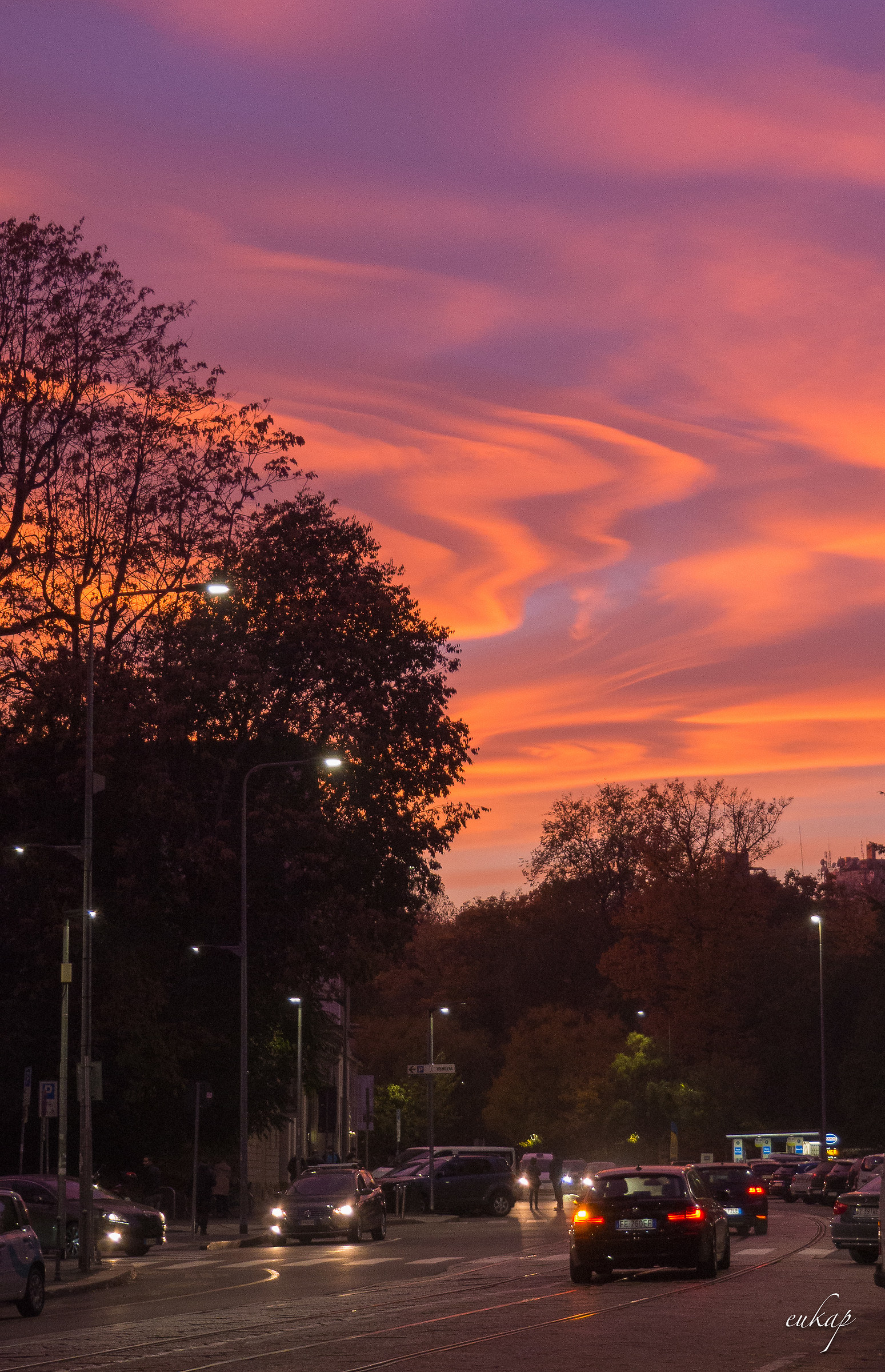 Sunset in Palestro Street
