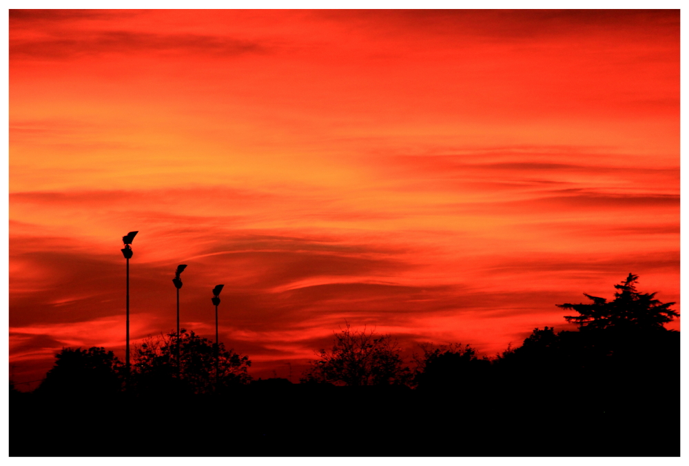 Tramonto del 29 ottobre 2017 da casa mia_2