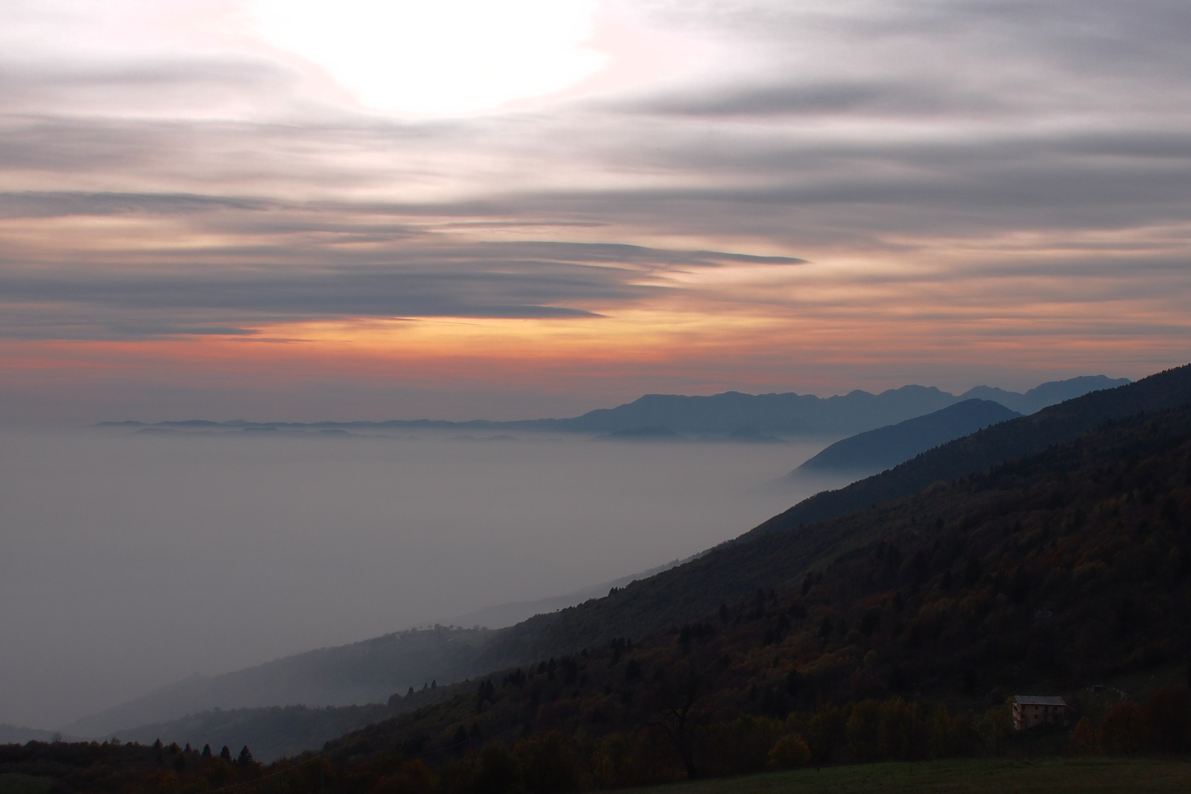 Returning from Monte Corno