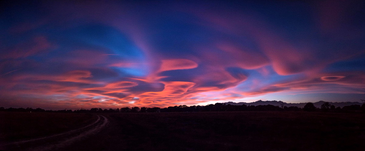 Tramonto 29 Ottobre 2017 - Candelo (Bi) Panorama