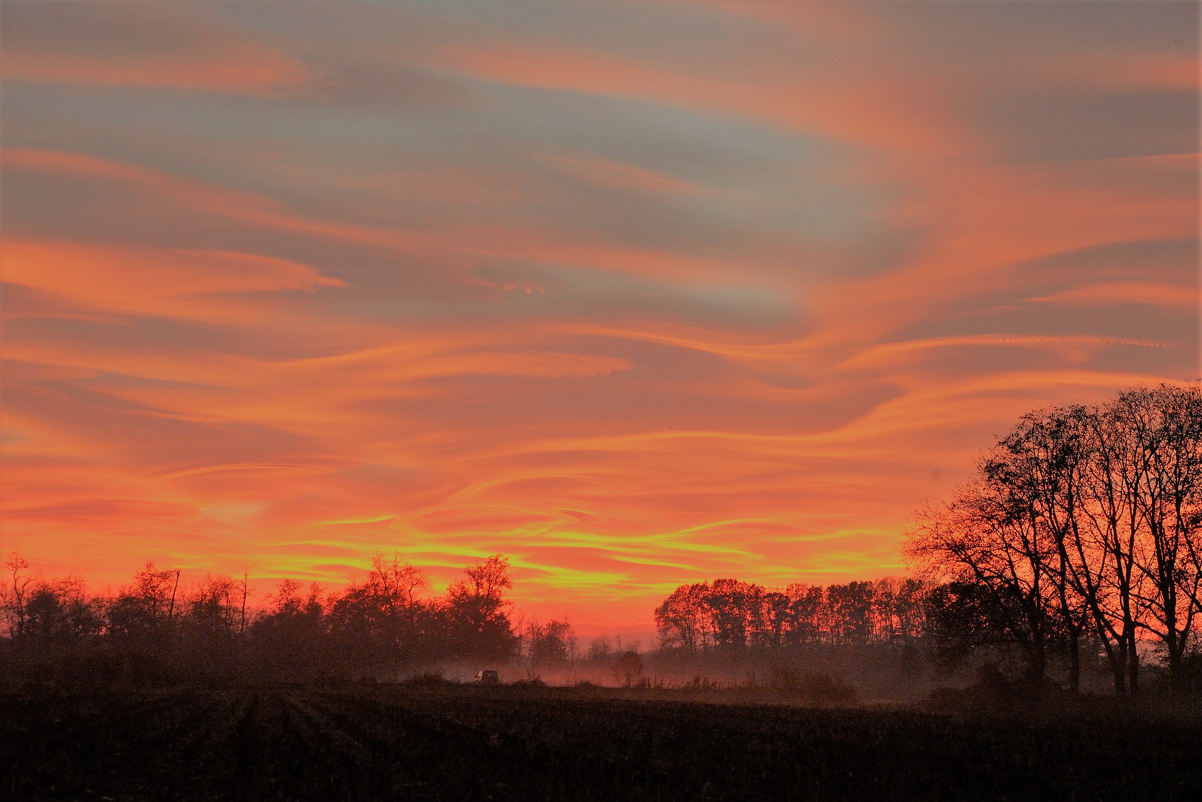 lenticular clouds at sunset 3