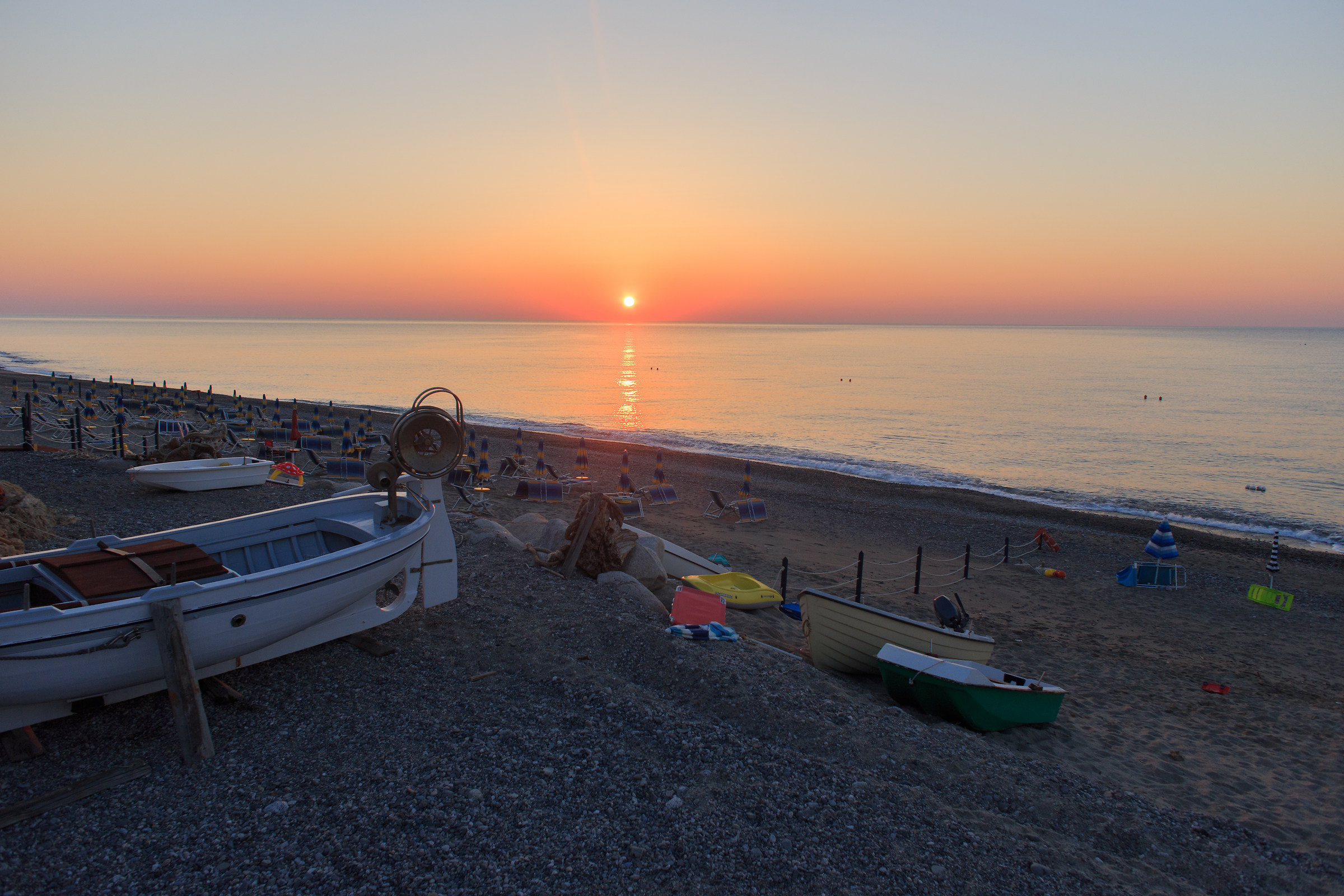 Sunset near the beach