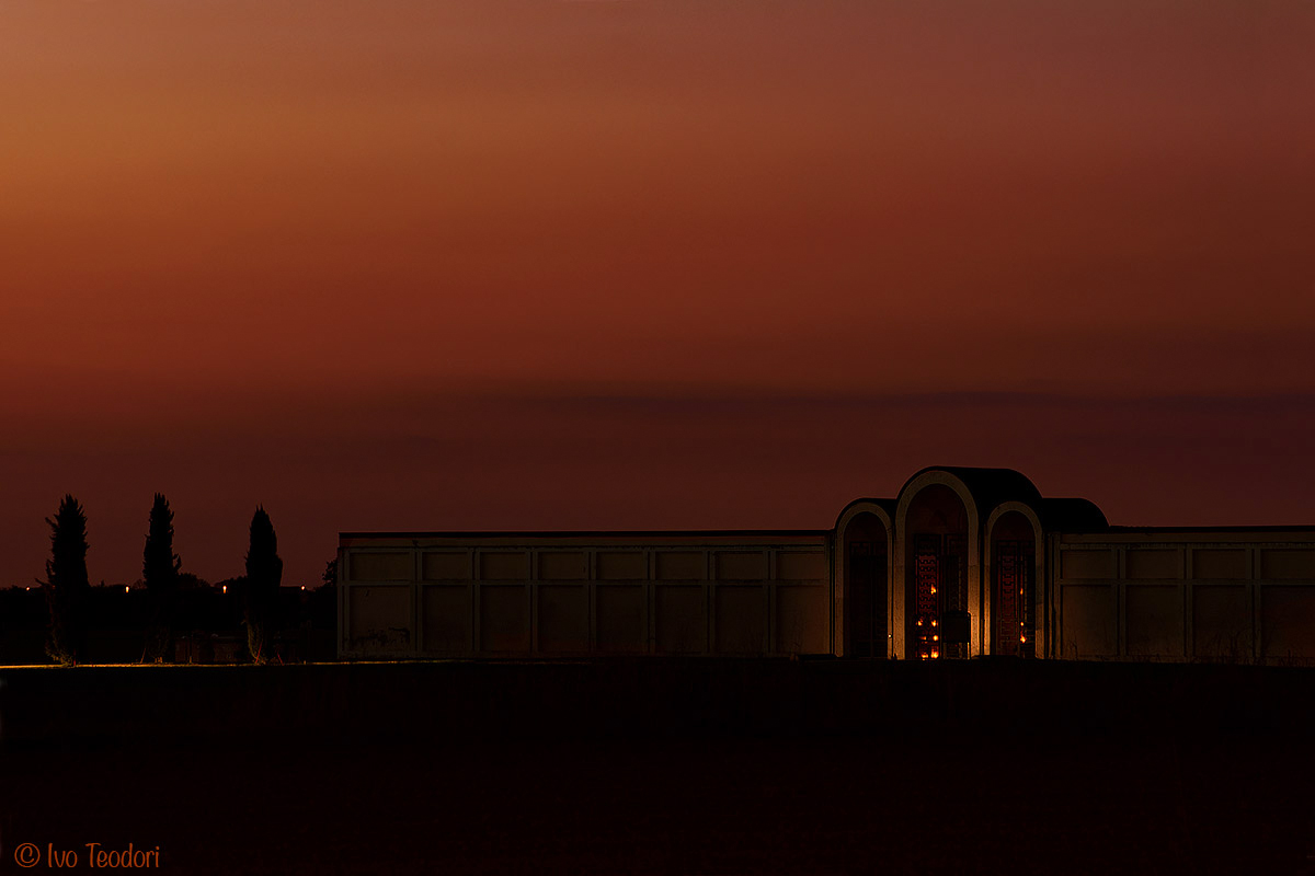 Tresigallo metaphysical city (monumental cemetery)