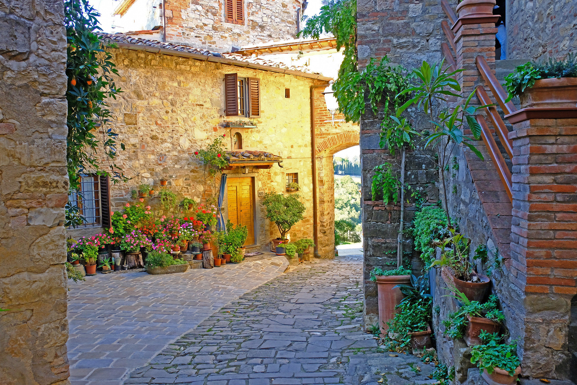 Scorcio di un borgo Toscano