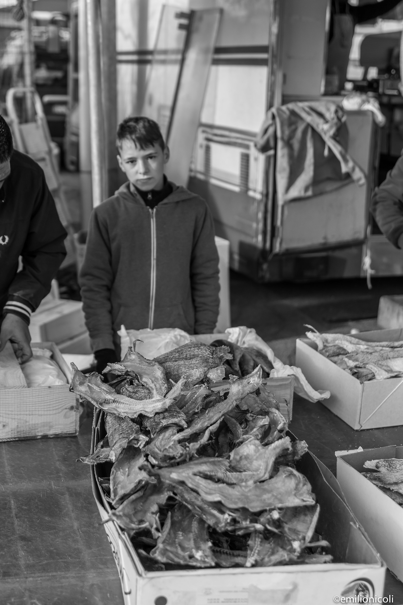 The small dry fish seller