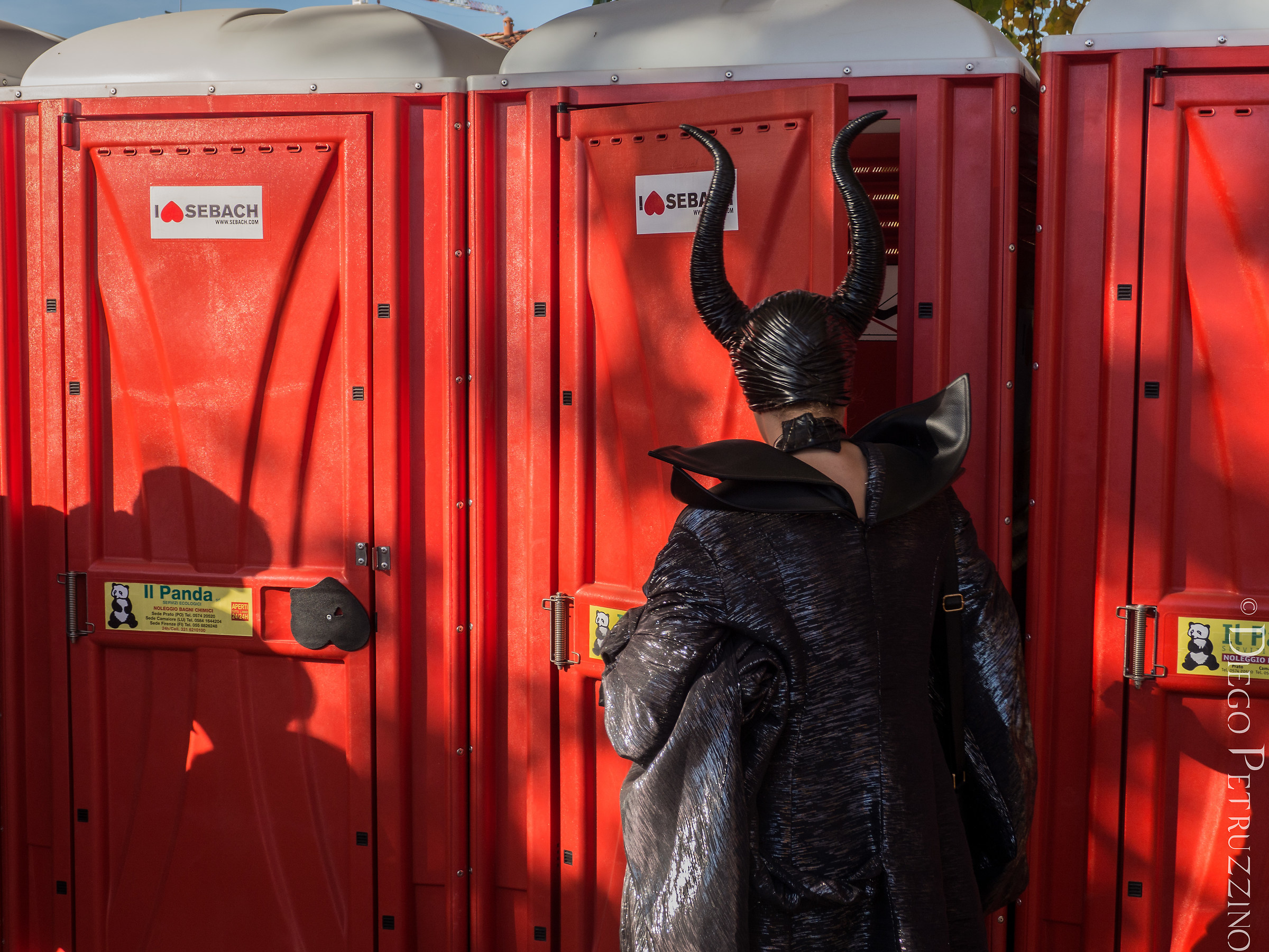 When he runs out, he runs away ...