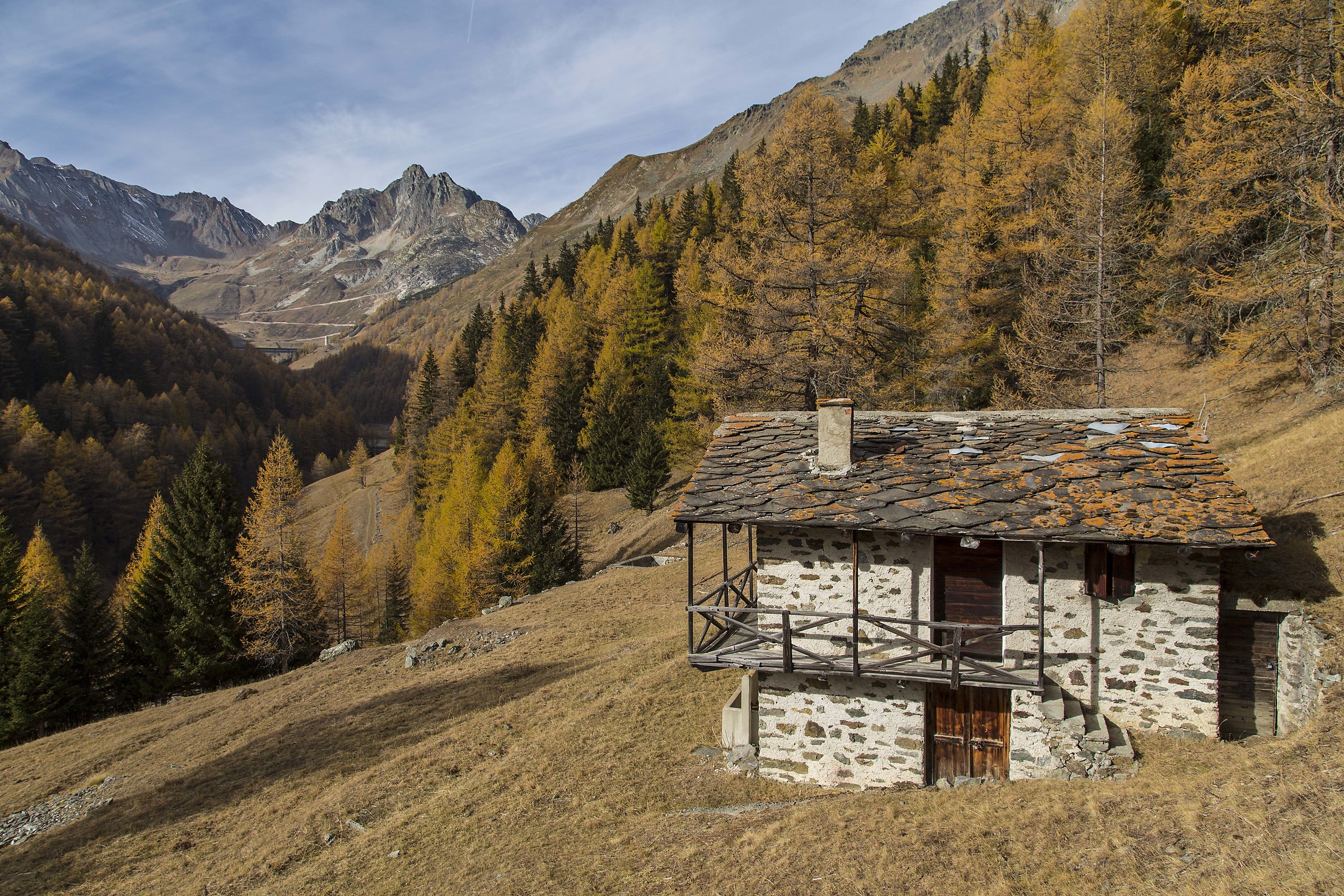 Autumn in the Great St. Bernard Valley.