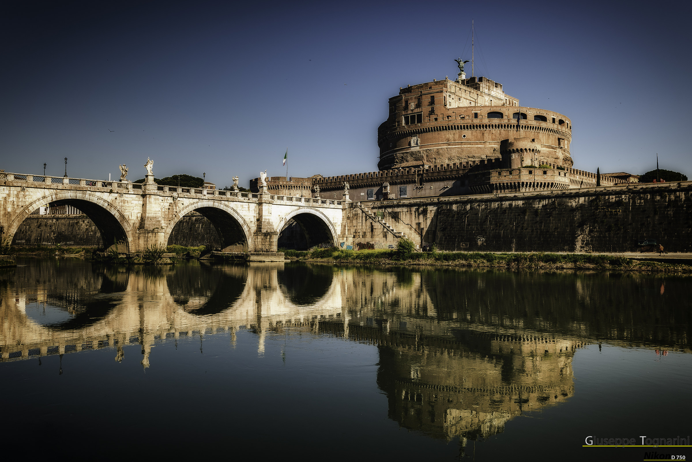 reflected on the Tiber