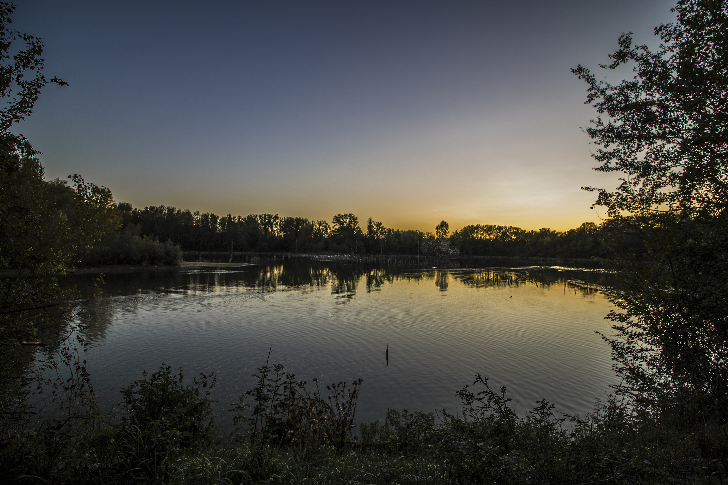 Sunset to the "La Bora" Ecological Balancing Area