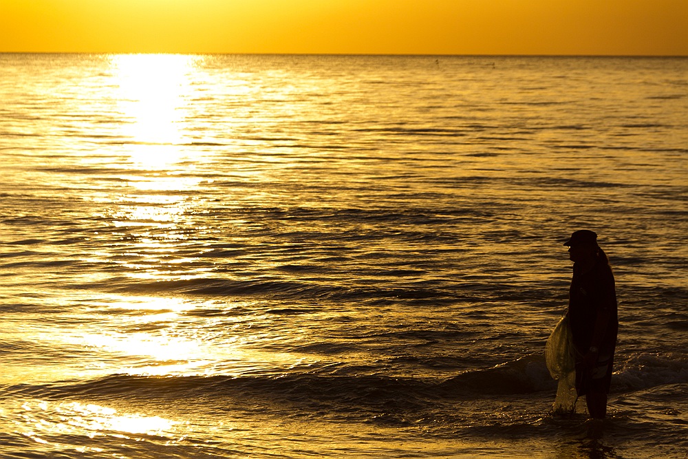 Pescatore all'alba
