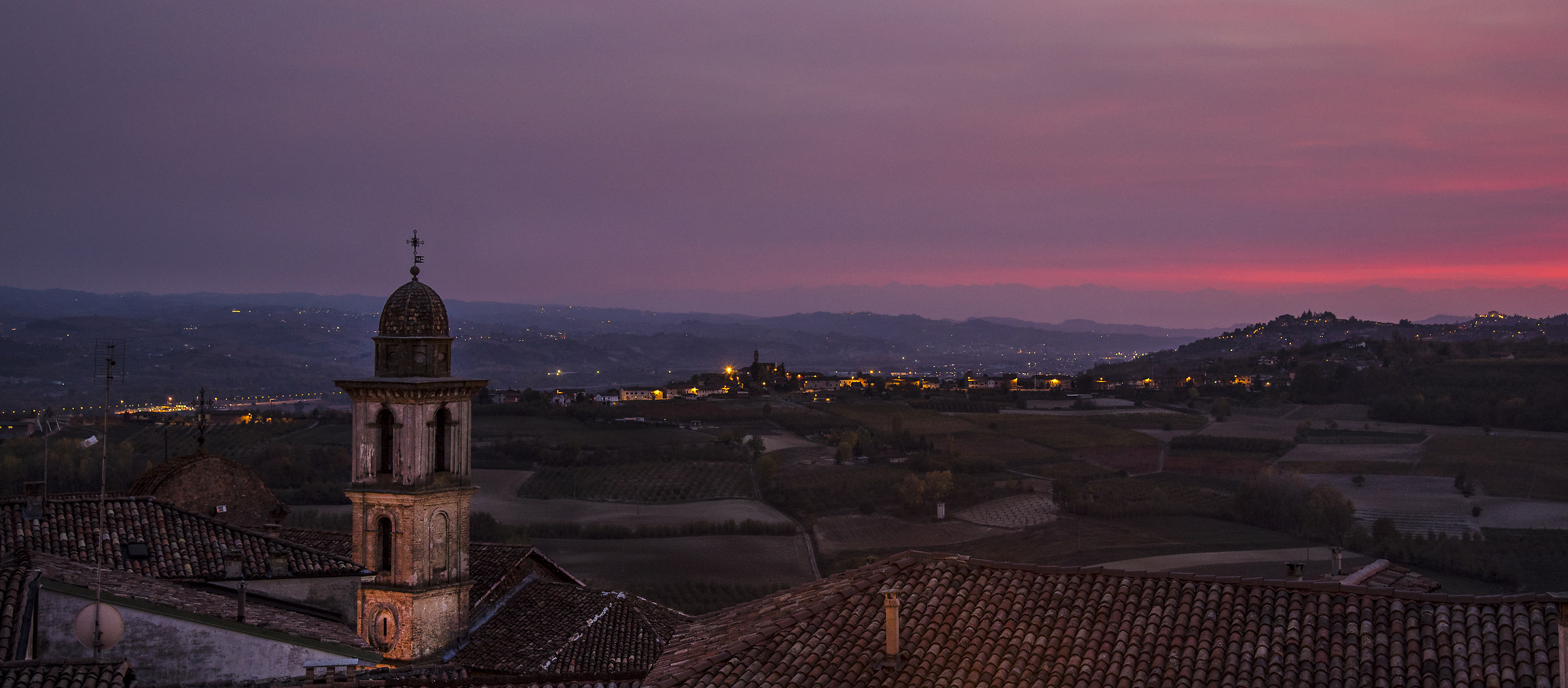 sunset from the castle