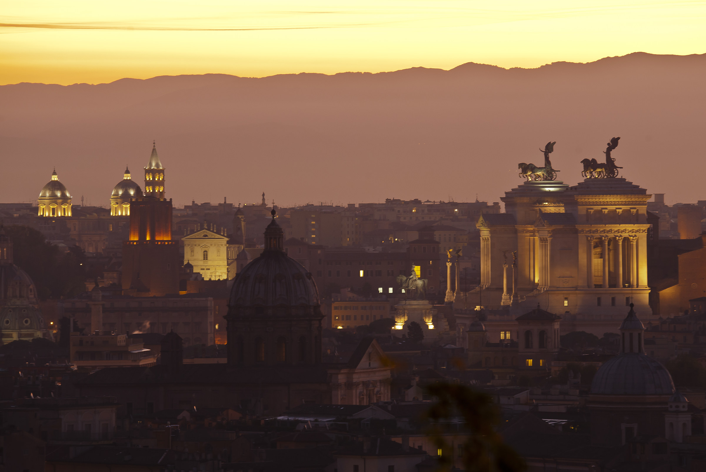 The dawn behind the Victorian