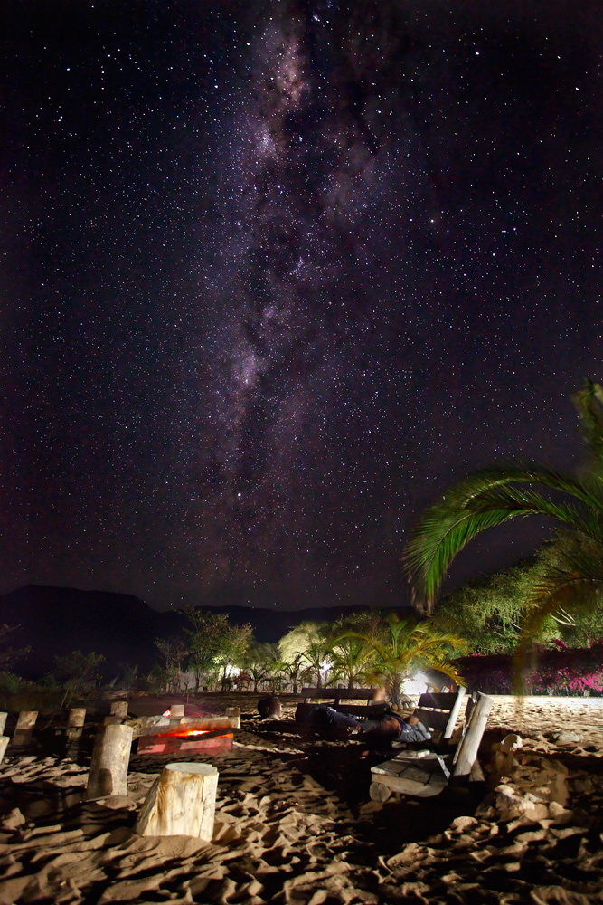 Notte sul lago Malawi