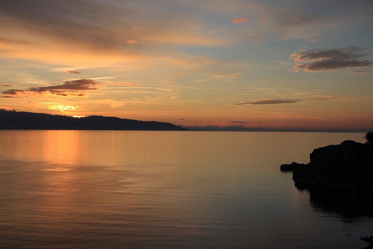 sunset from Cape Milazzo