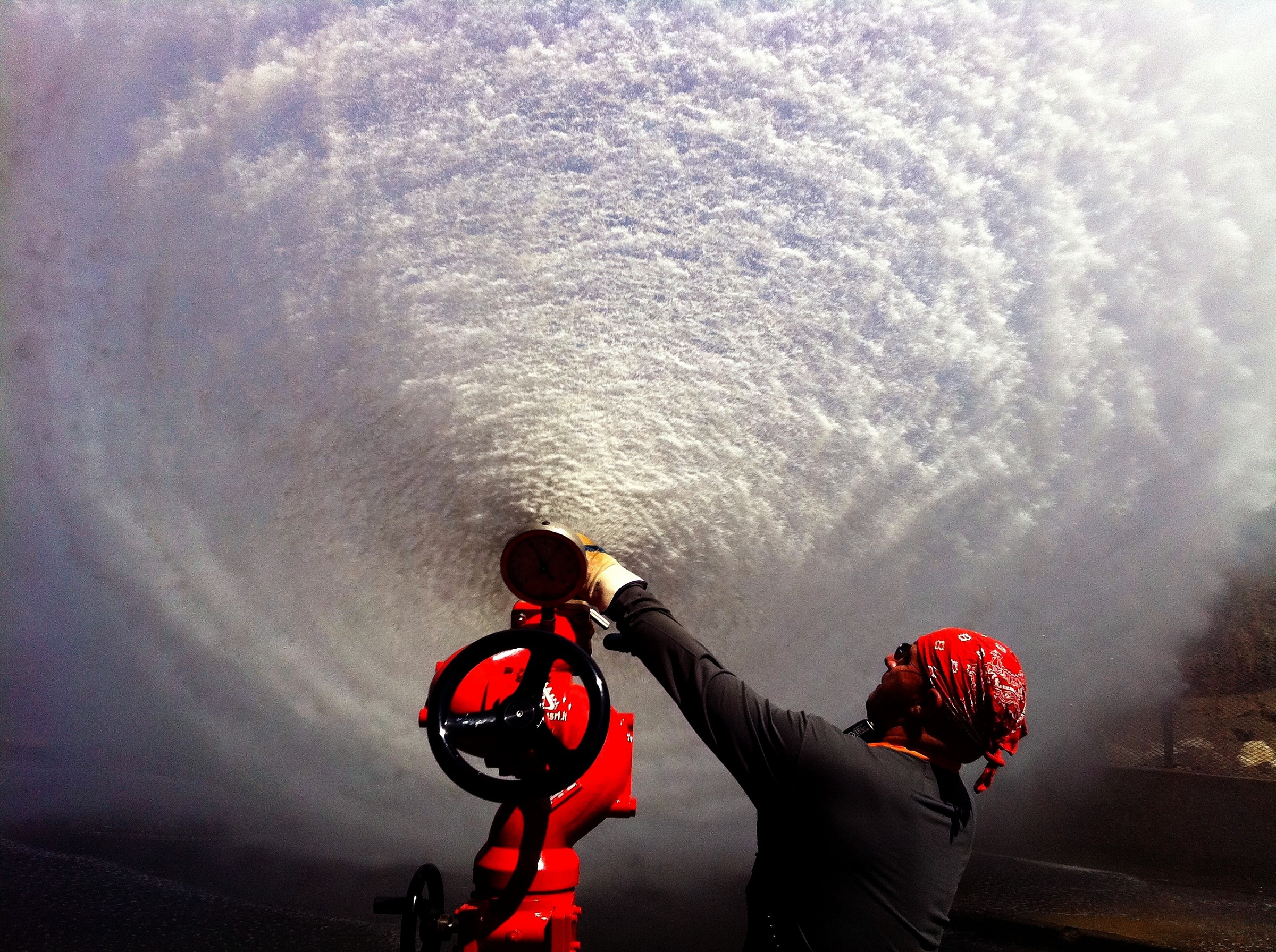 and I ... a water cannon to 6000lt/min