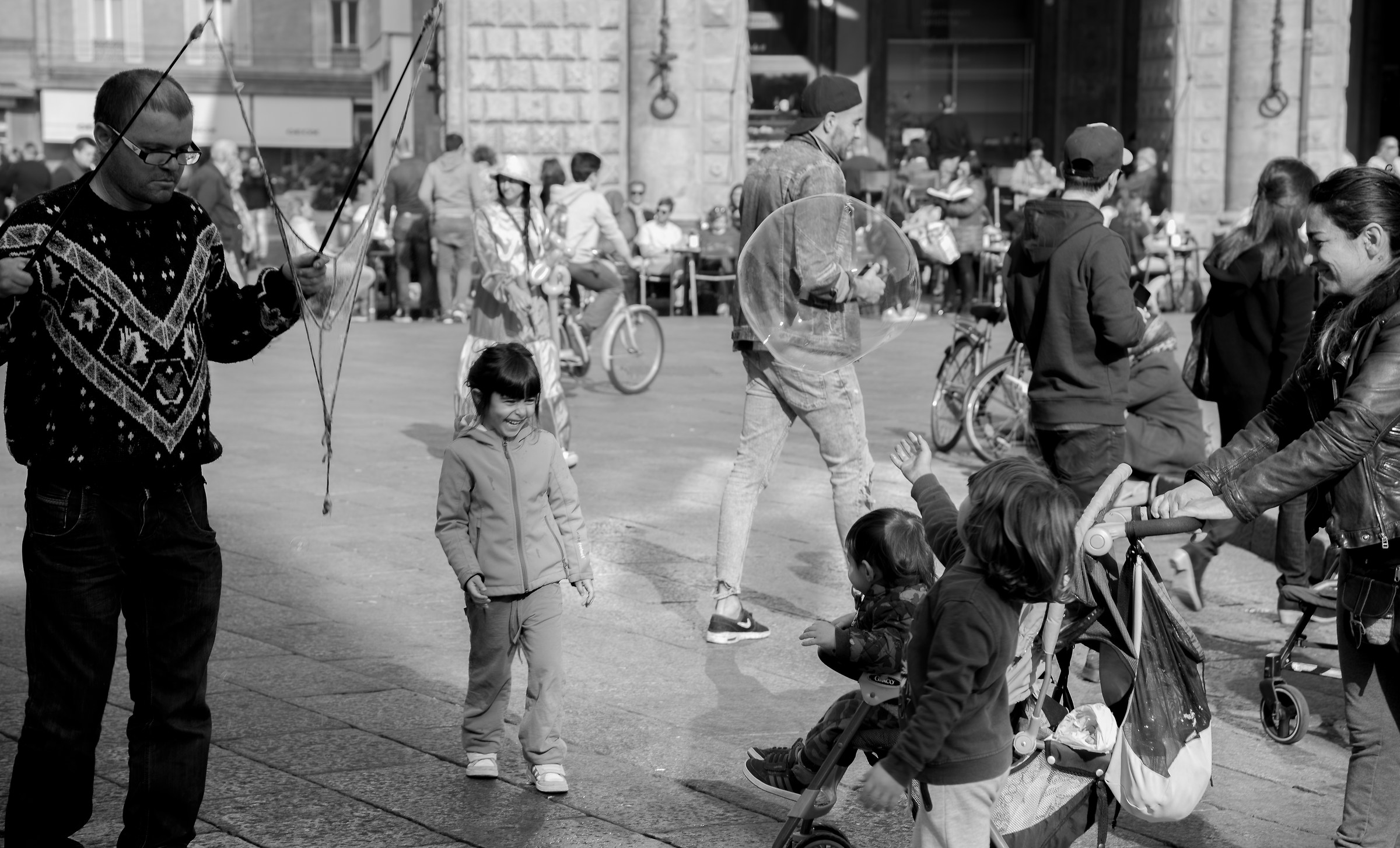 A little girl's happiness