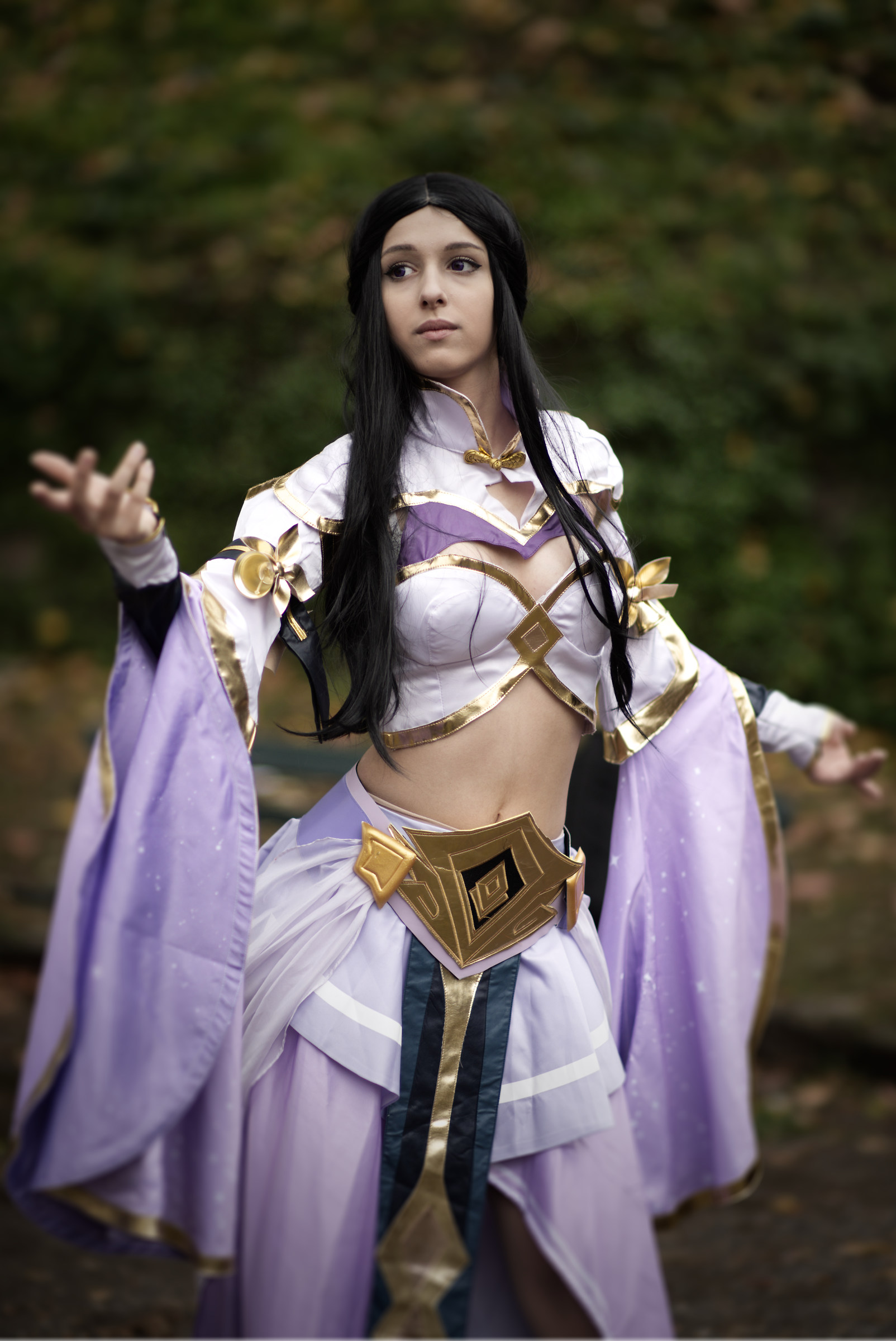 Cosplayer in una giornata grigia...