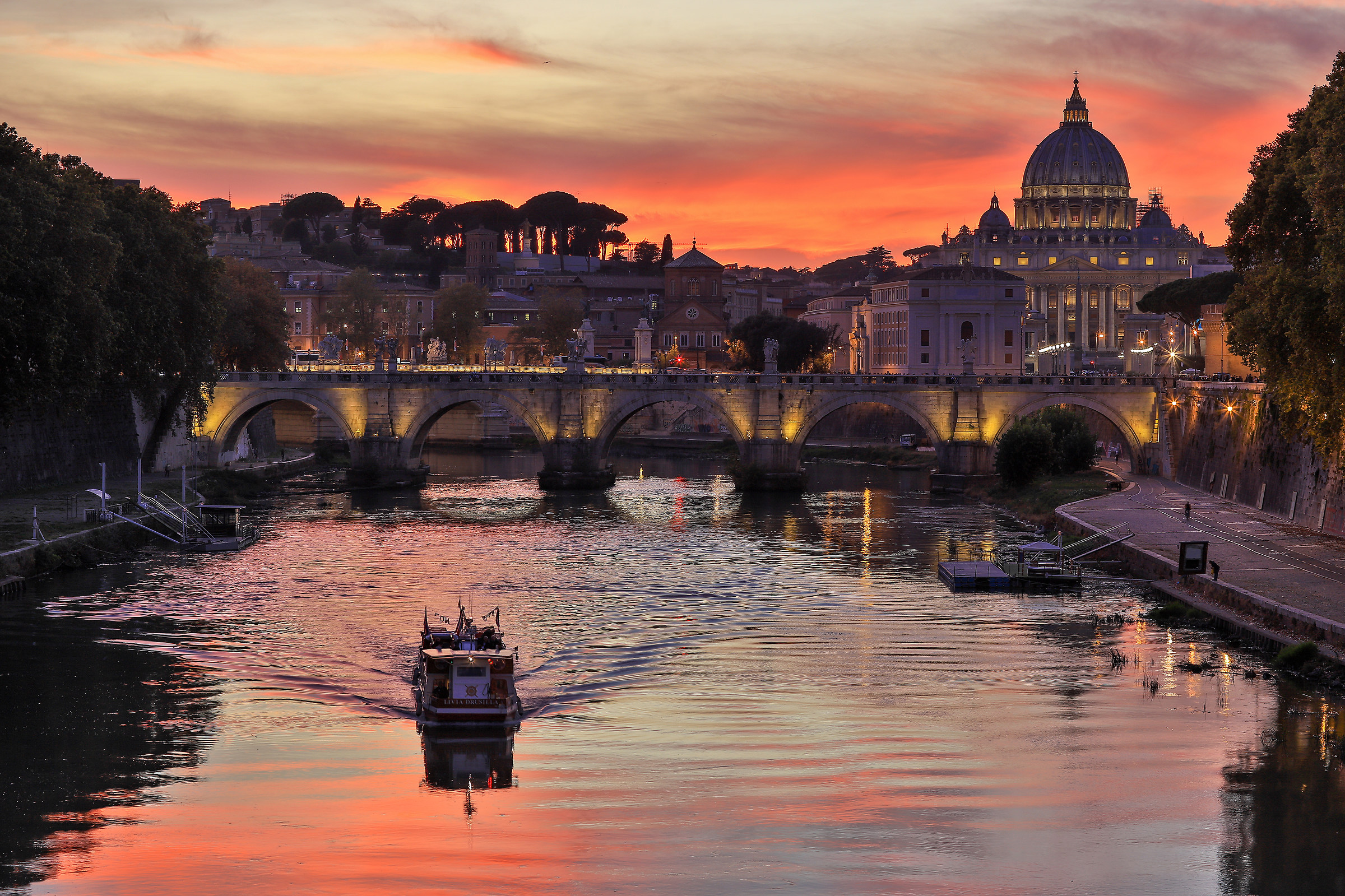 Sunset over Rome