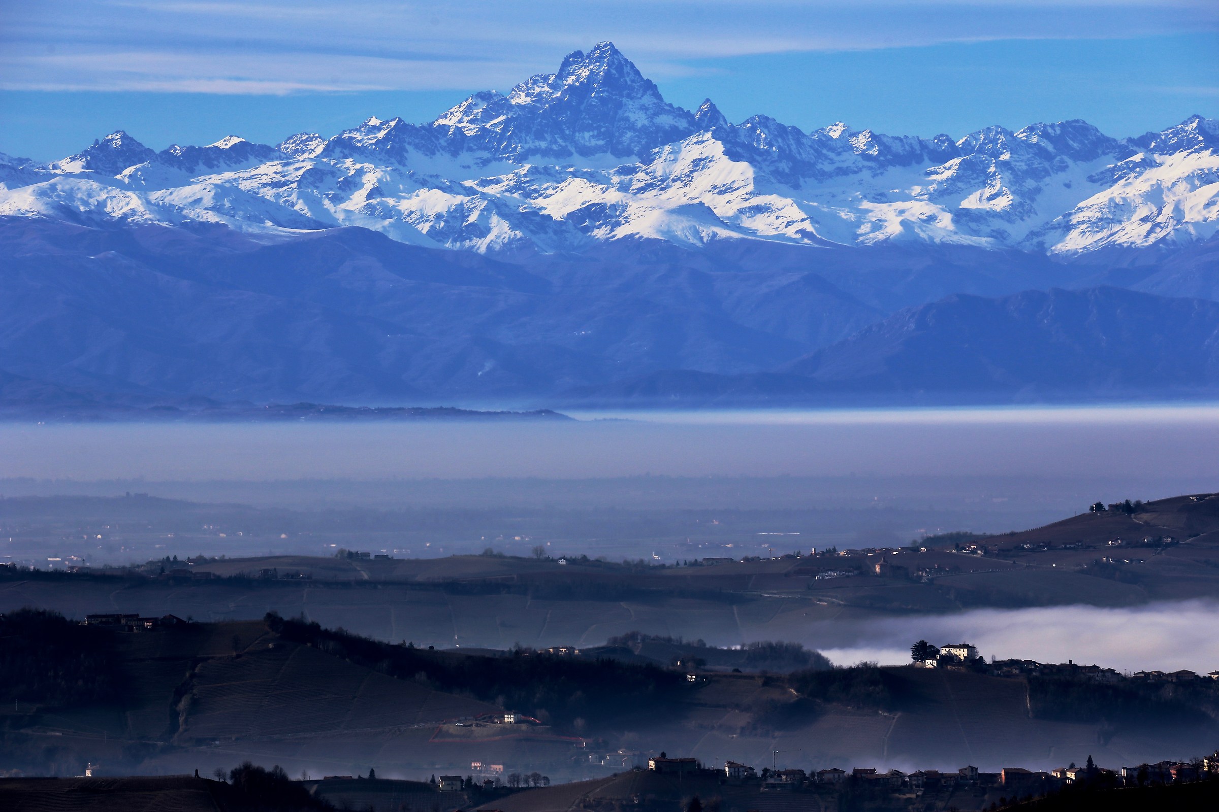 Langhe, Cuneo plain and Monviso