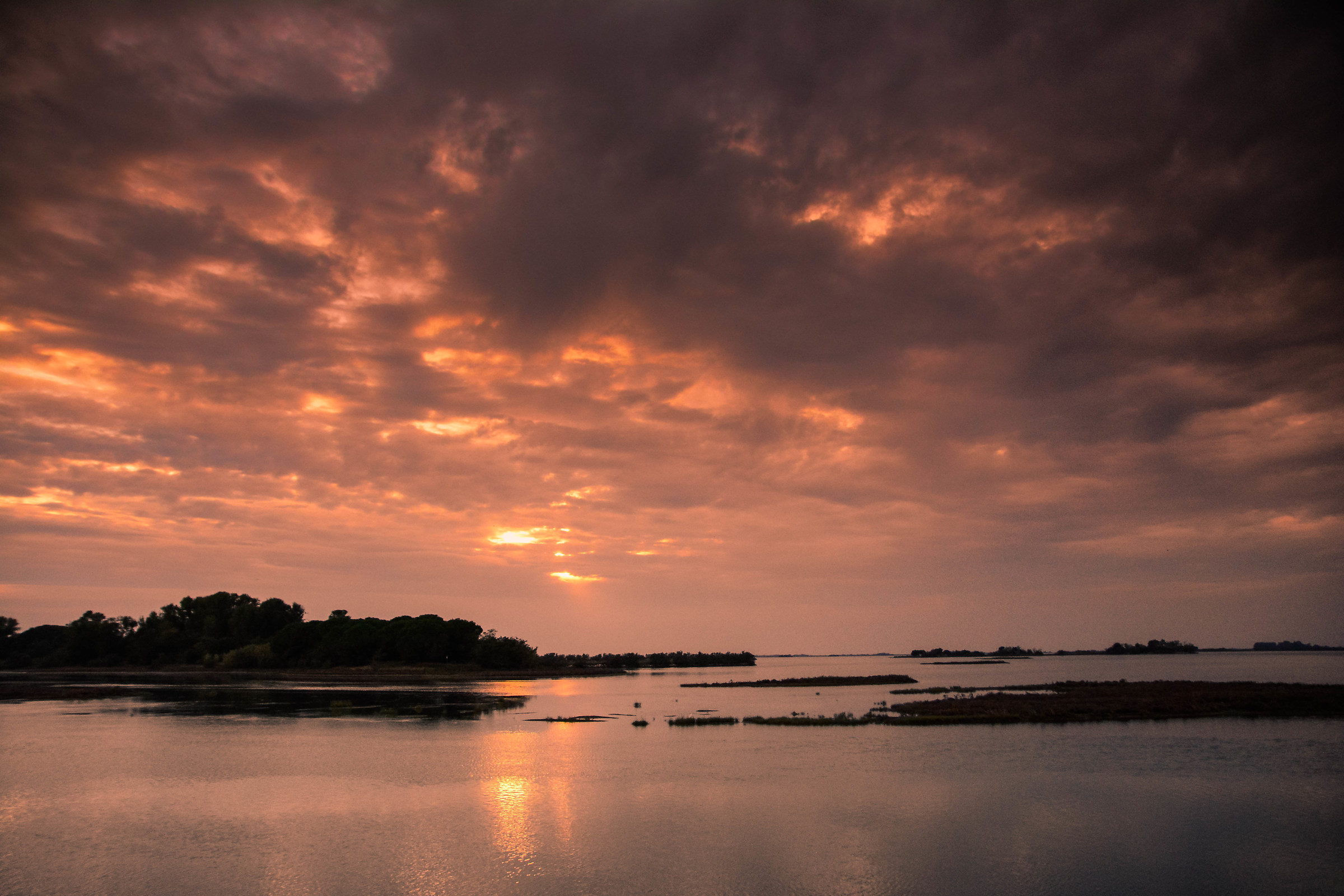 Grado. Tramonto sulla laguna