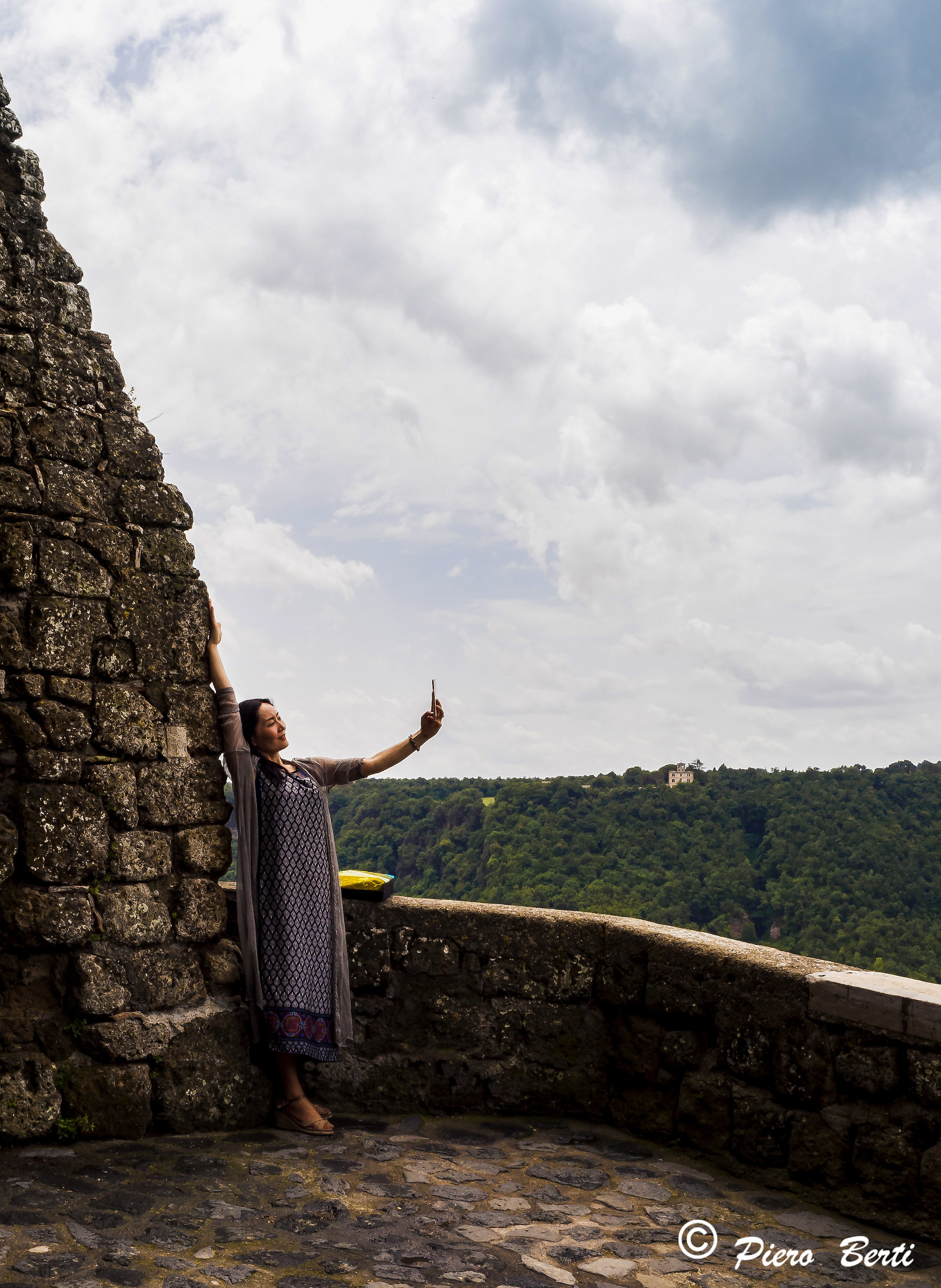 Italian tourist in Civita Castellana