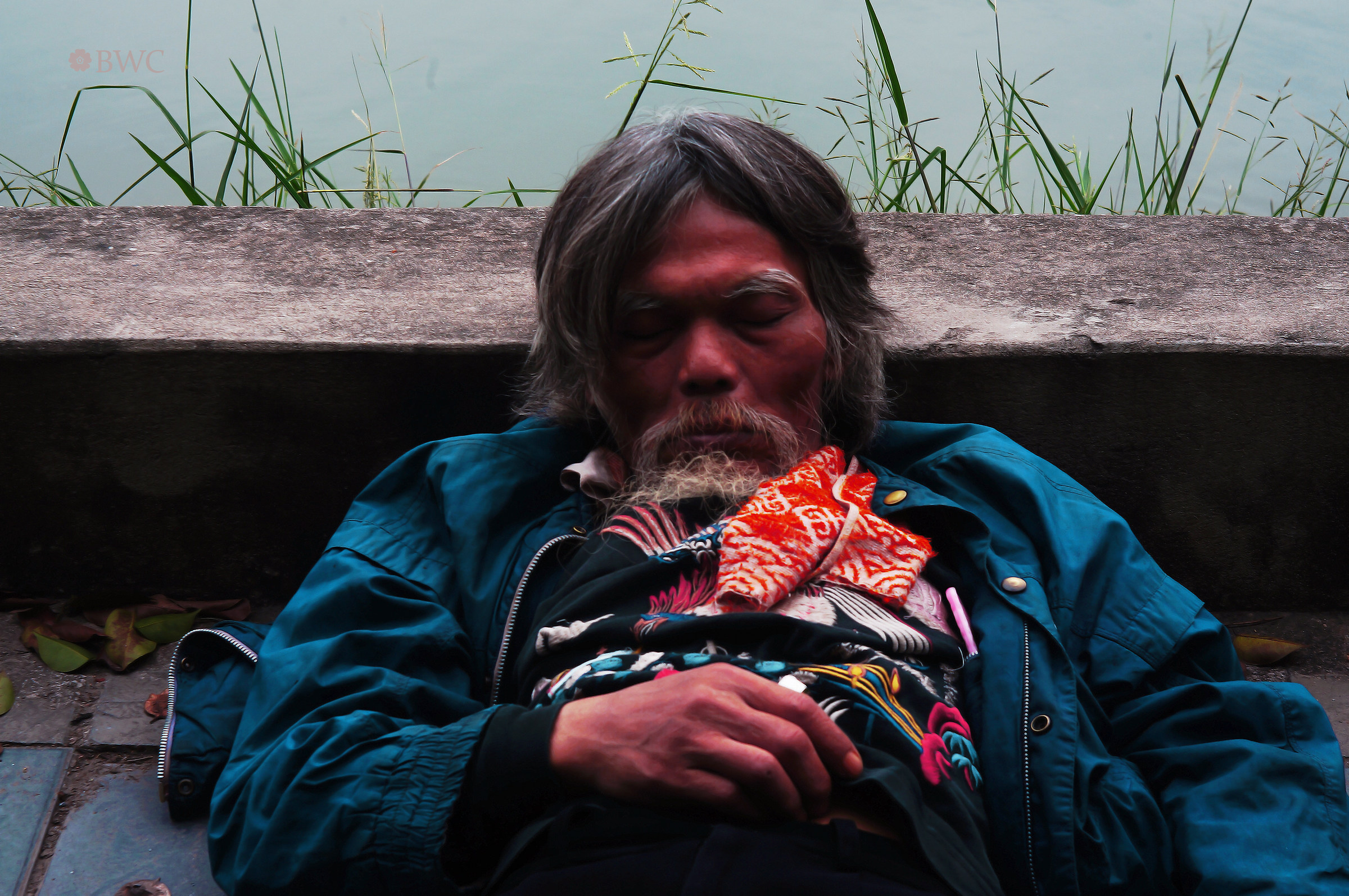 Bad Boy Sleeping In The Lake Side