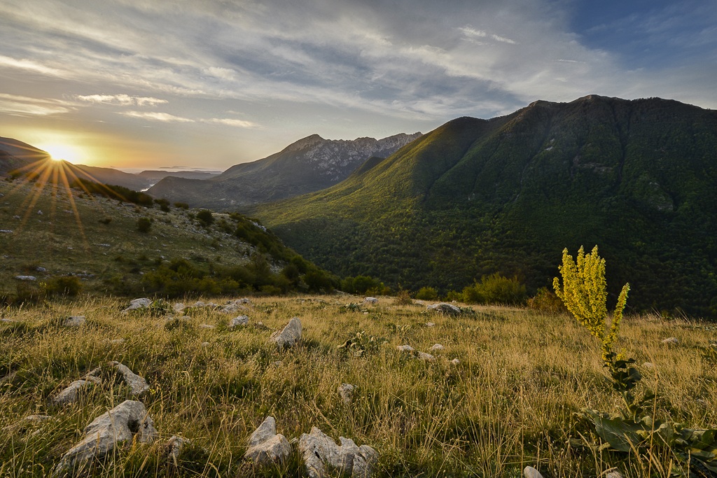 sunrise over the National Park of Abruzzo