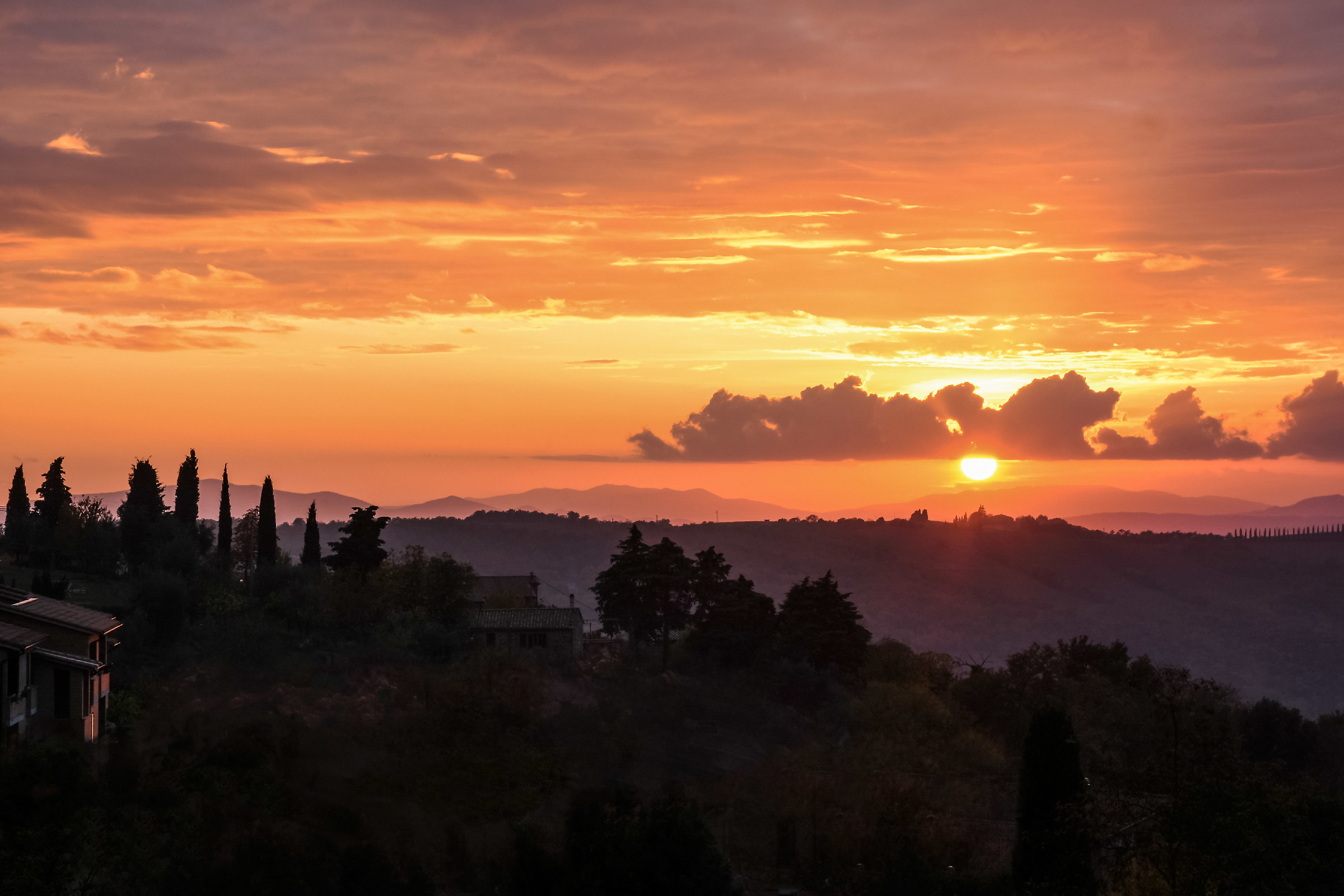 Sunset from Montepulciano