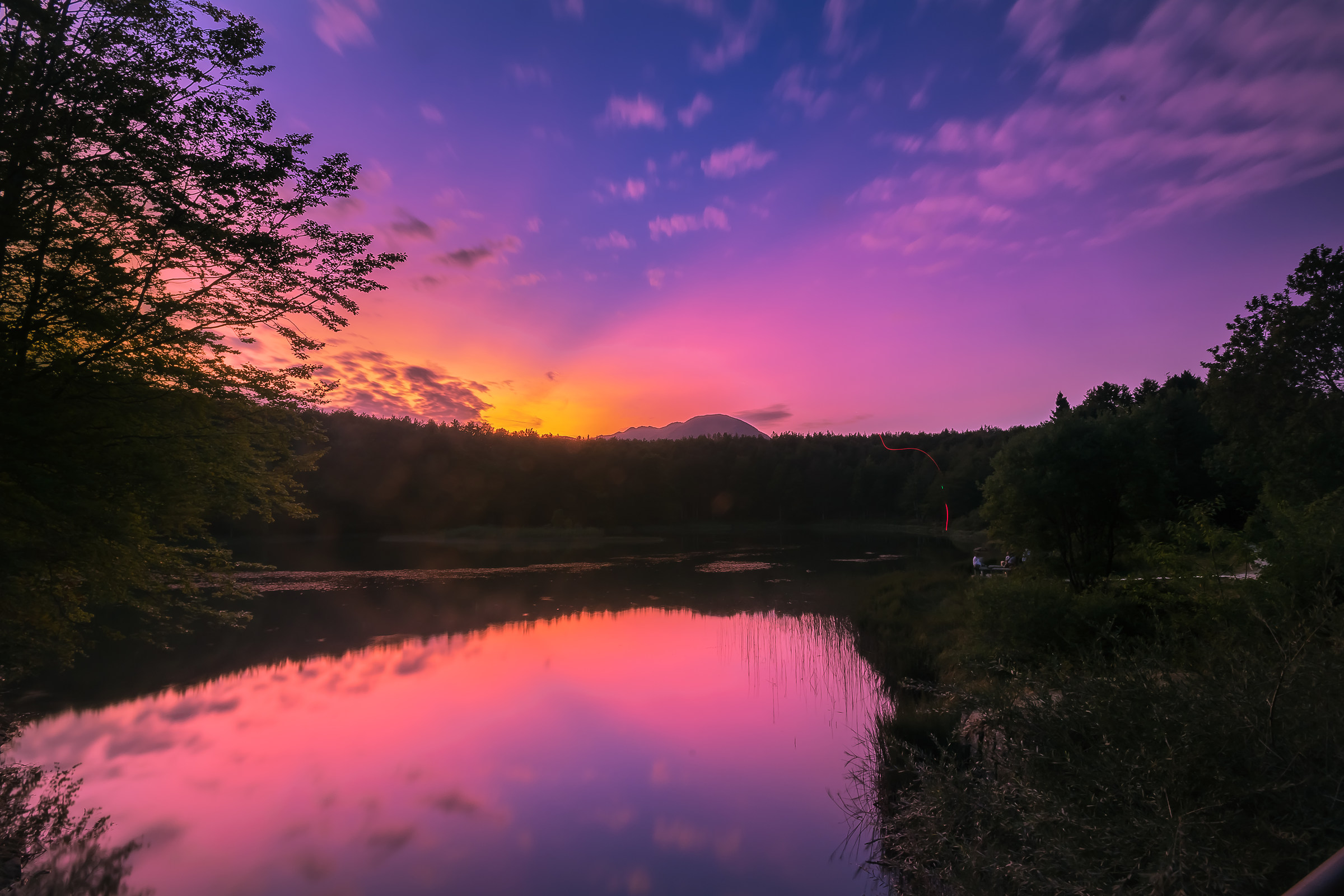 Lago Pranda al Tramonto