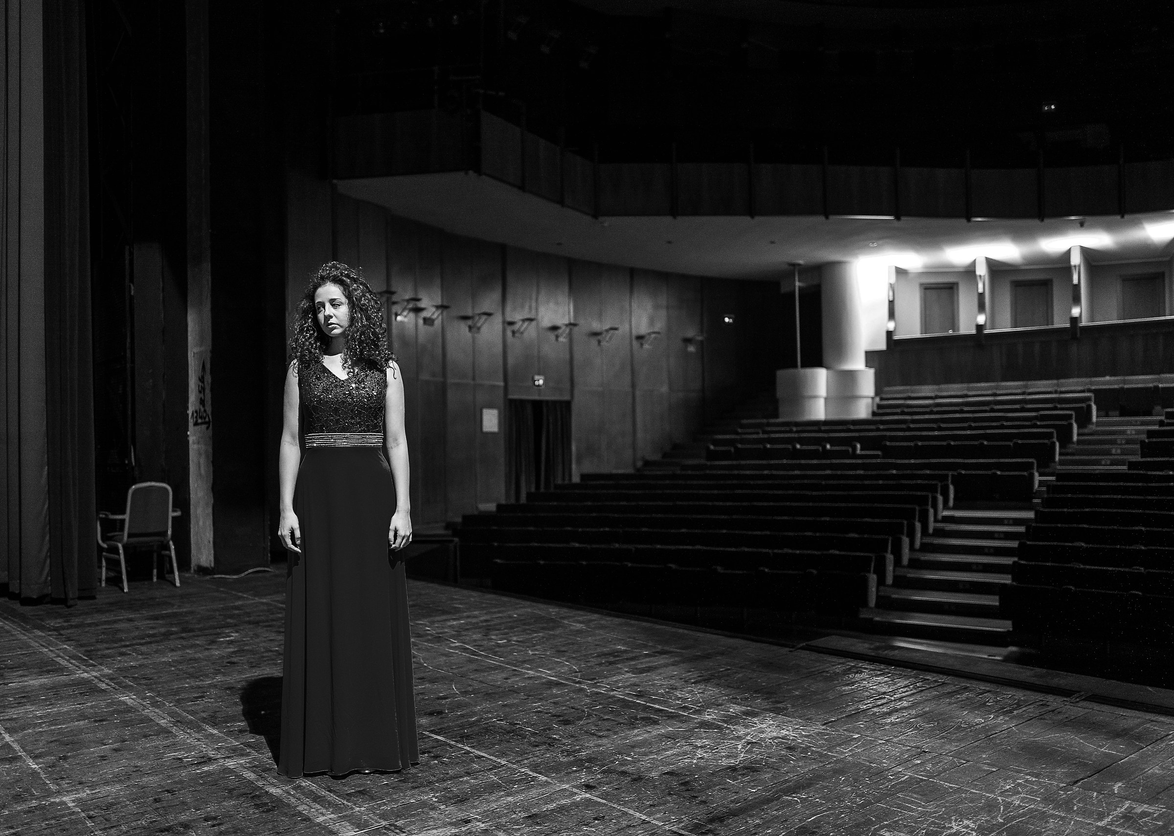 The black and white theater