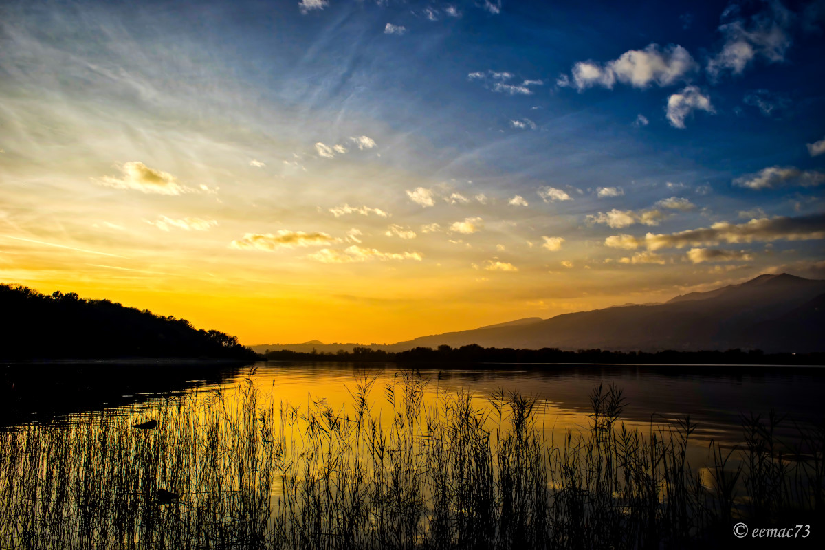 Tramonto sul lago...