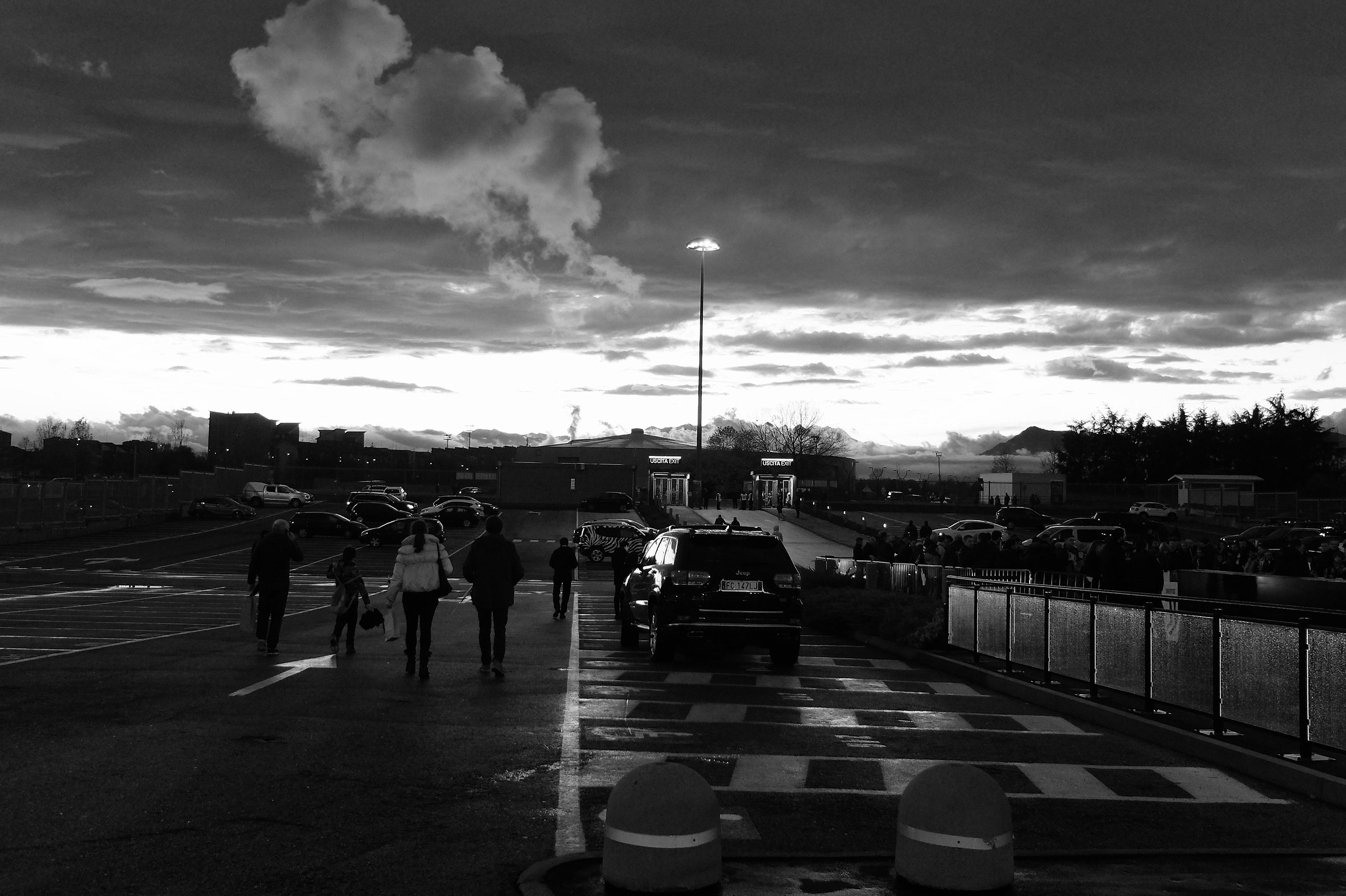 sunset at the Stadium