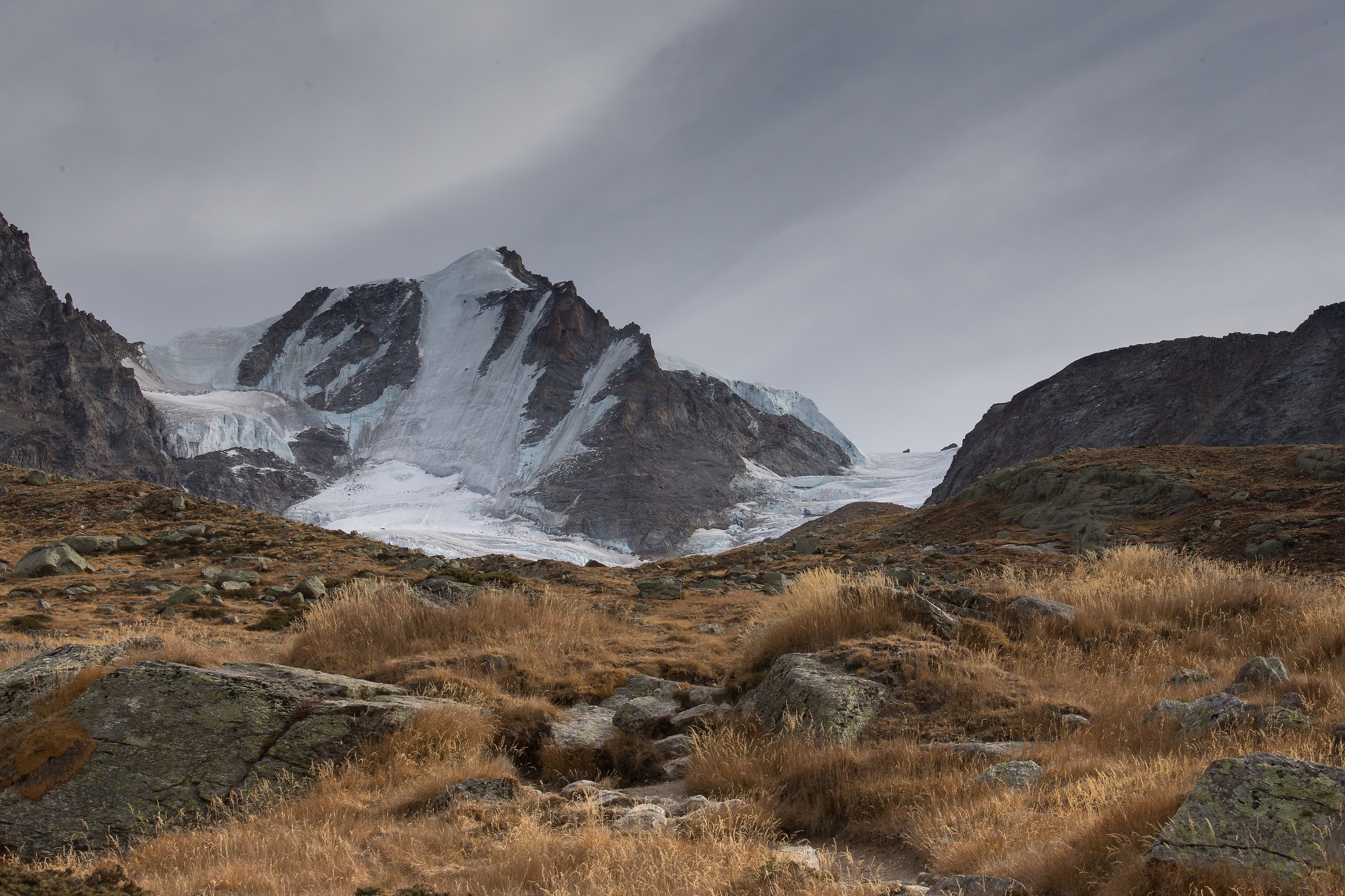 October clouds on the Gran Paradiso