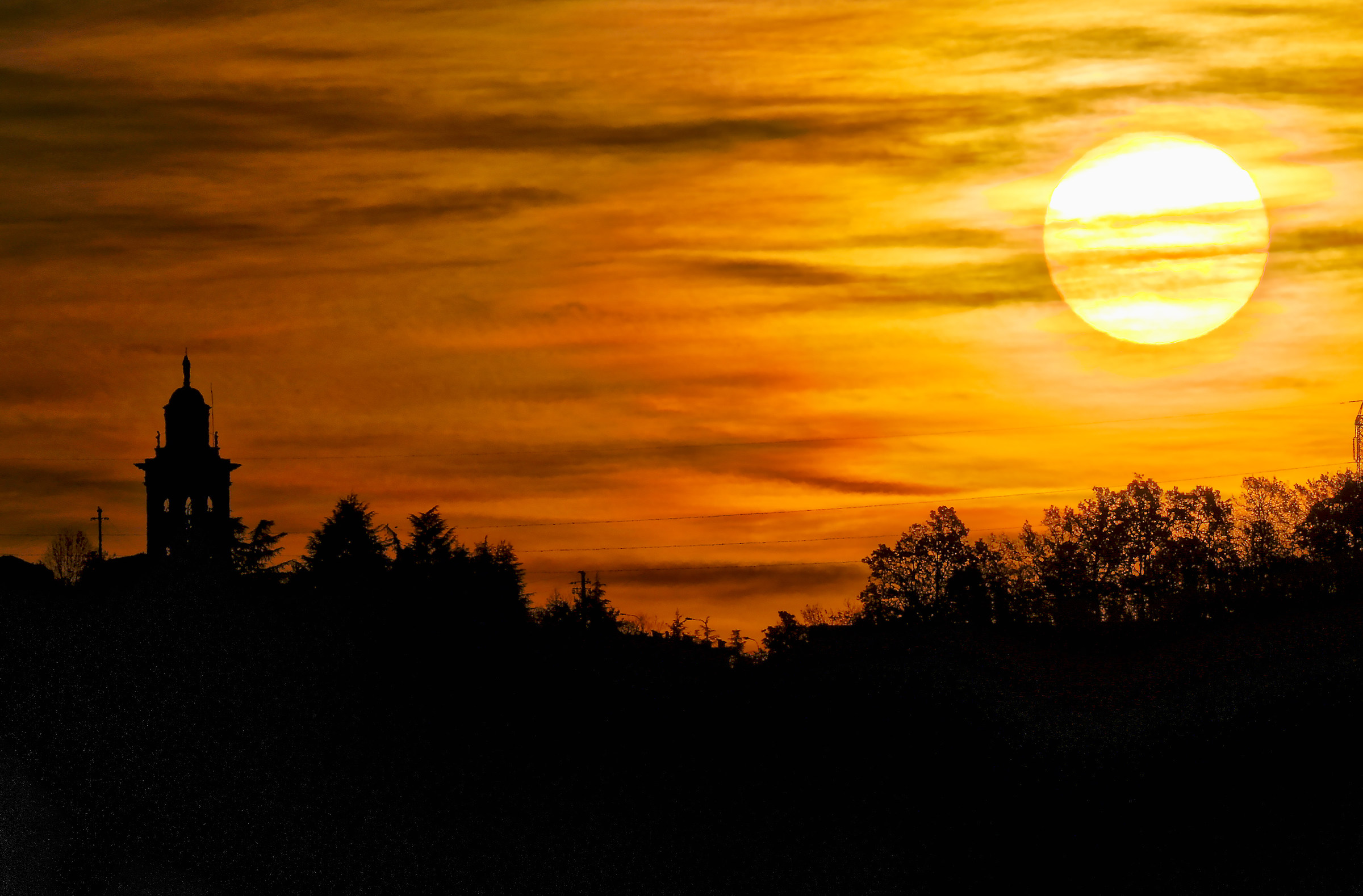 Sunrise on Villa D'adda