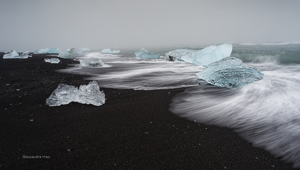 La spiaggia dei diamanti. Jökulsárlón