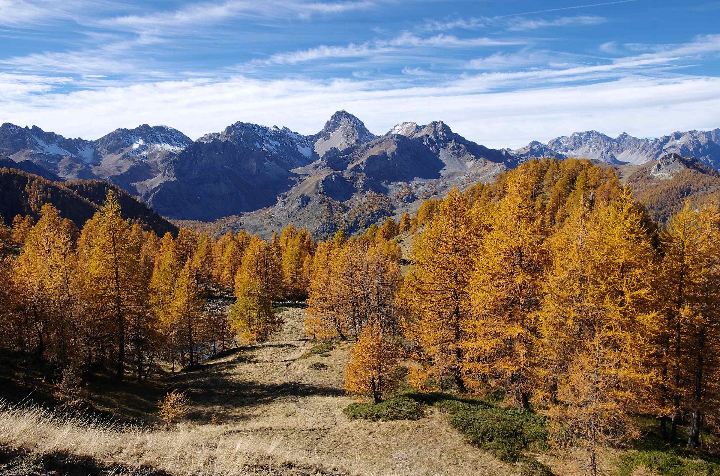 Monte Oronaye from the road to Soleglio Bue hill
