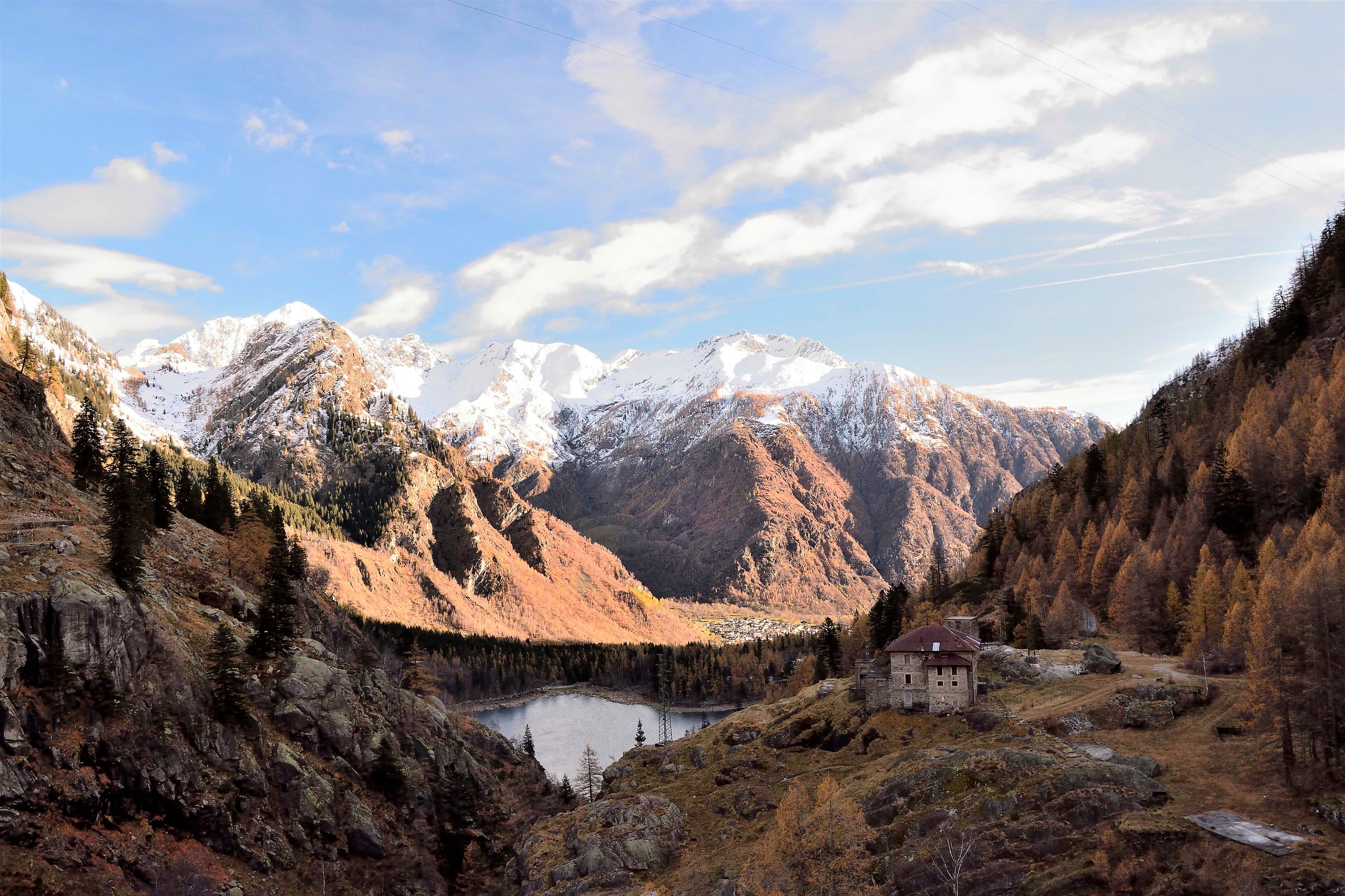 from the dam of Campliccioli lake