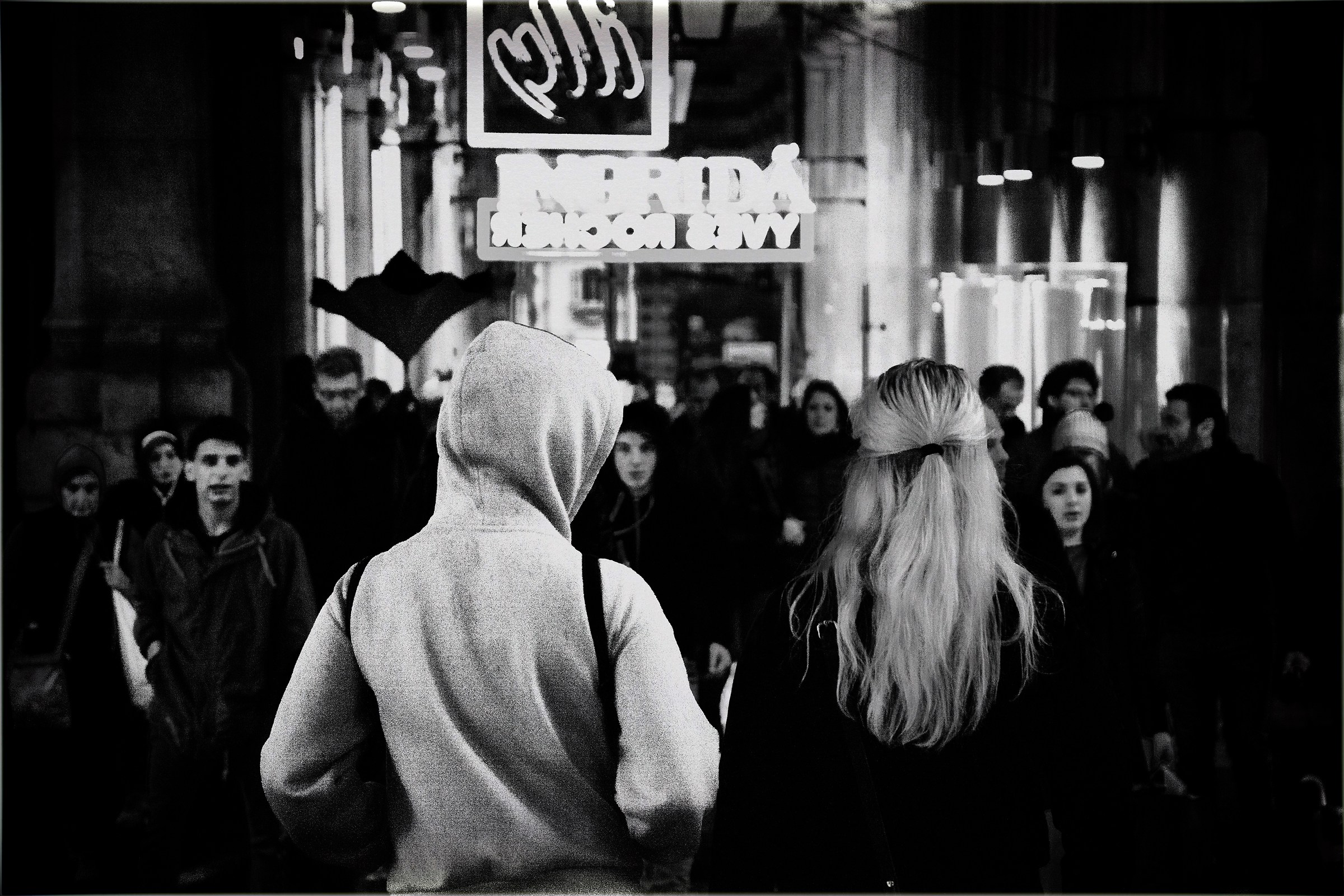 Together in the town solitude