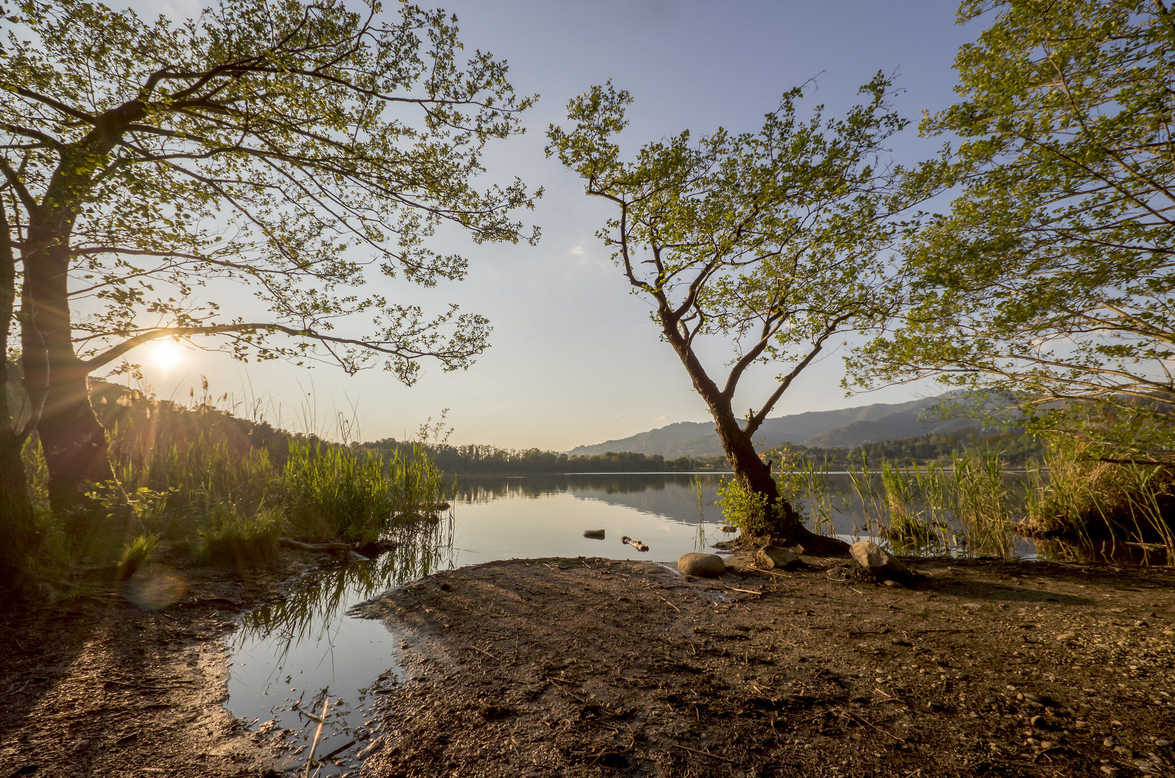 Sunset at Lake Montorfano
