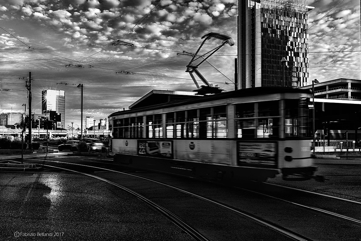 even the rails turn ...