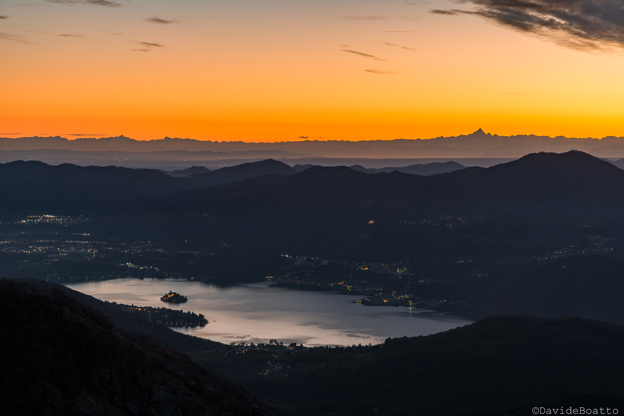 Tramonto sul Lago d'Orta
