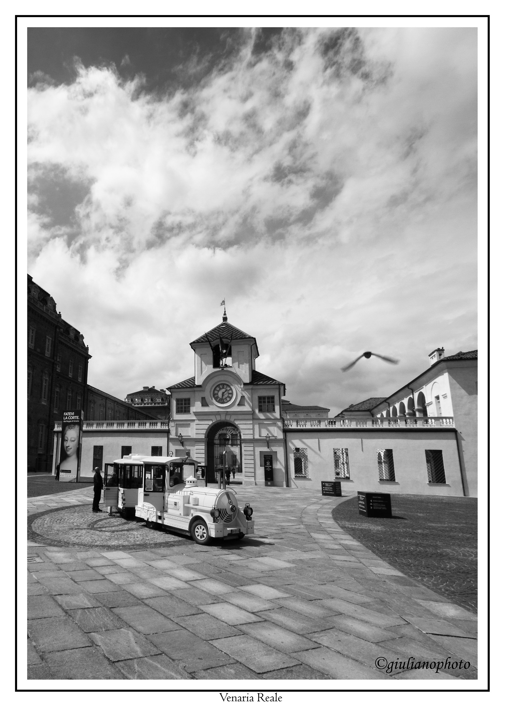 Venaria in black and white