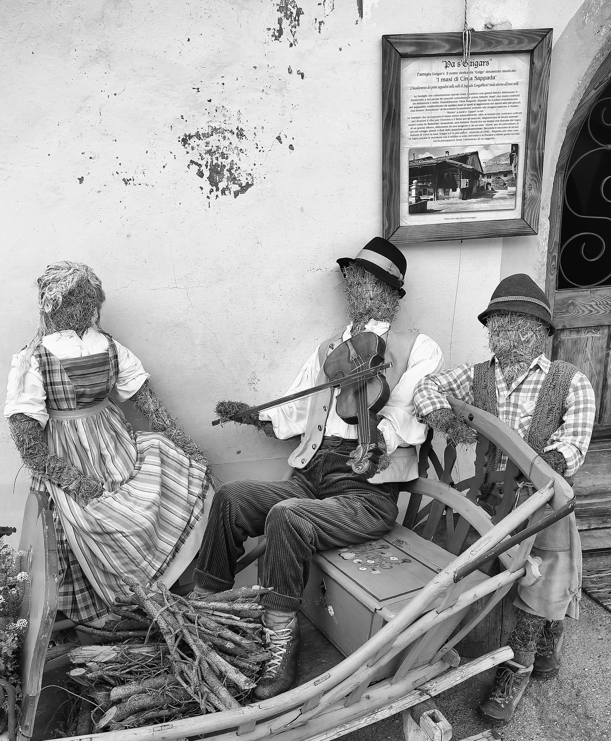 Among the houses of Cima Sappada.