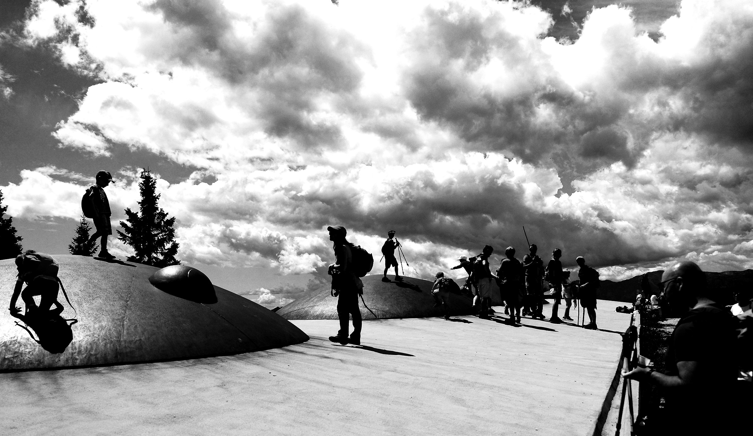 Nuvole sul Forte Campolongo