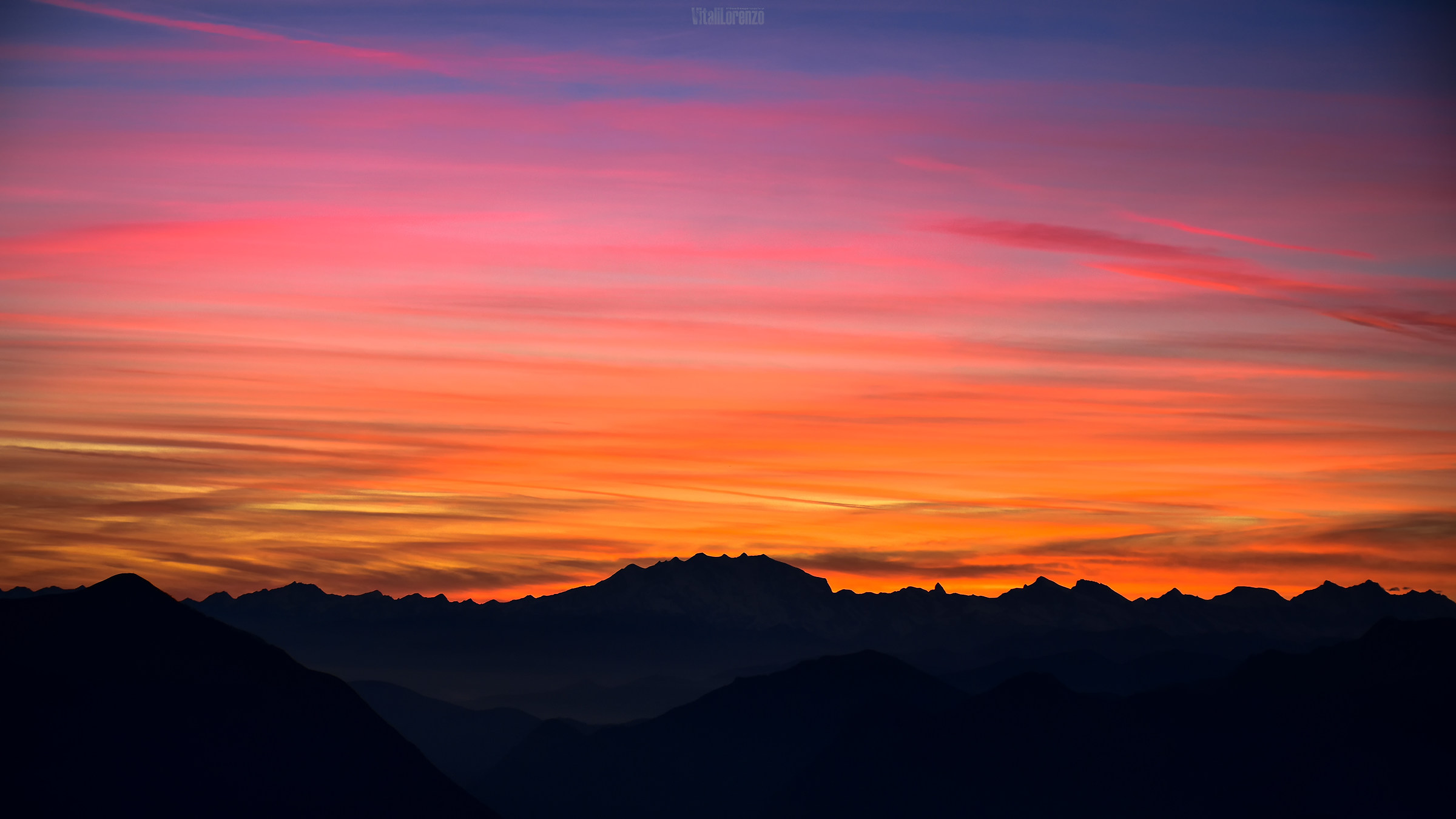 Monte Rosa al tramonto