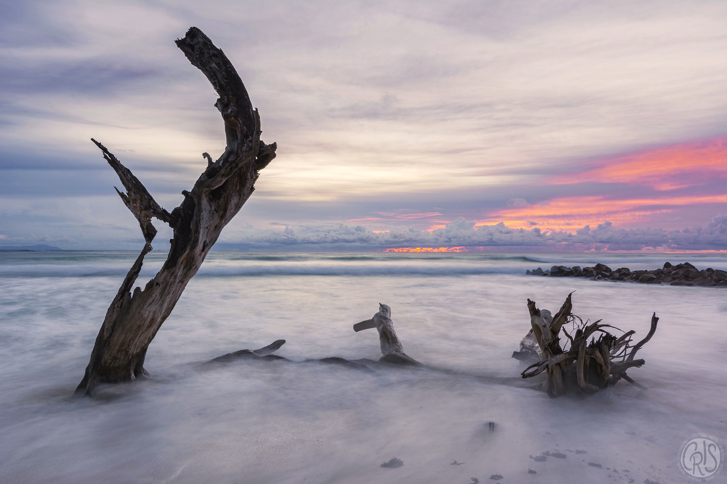 Sunset at Praslin, Seychelles